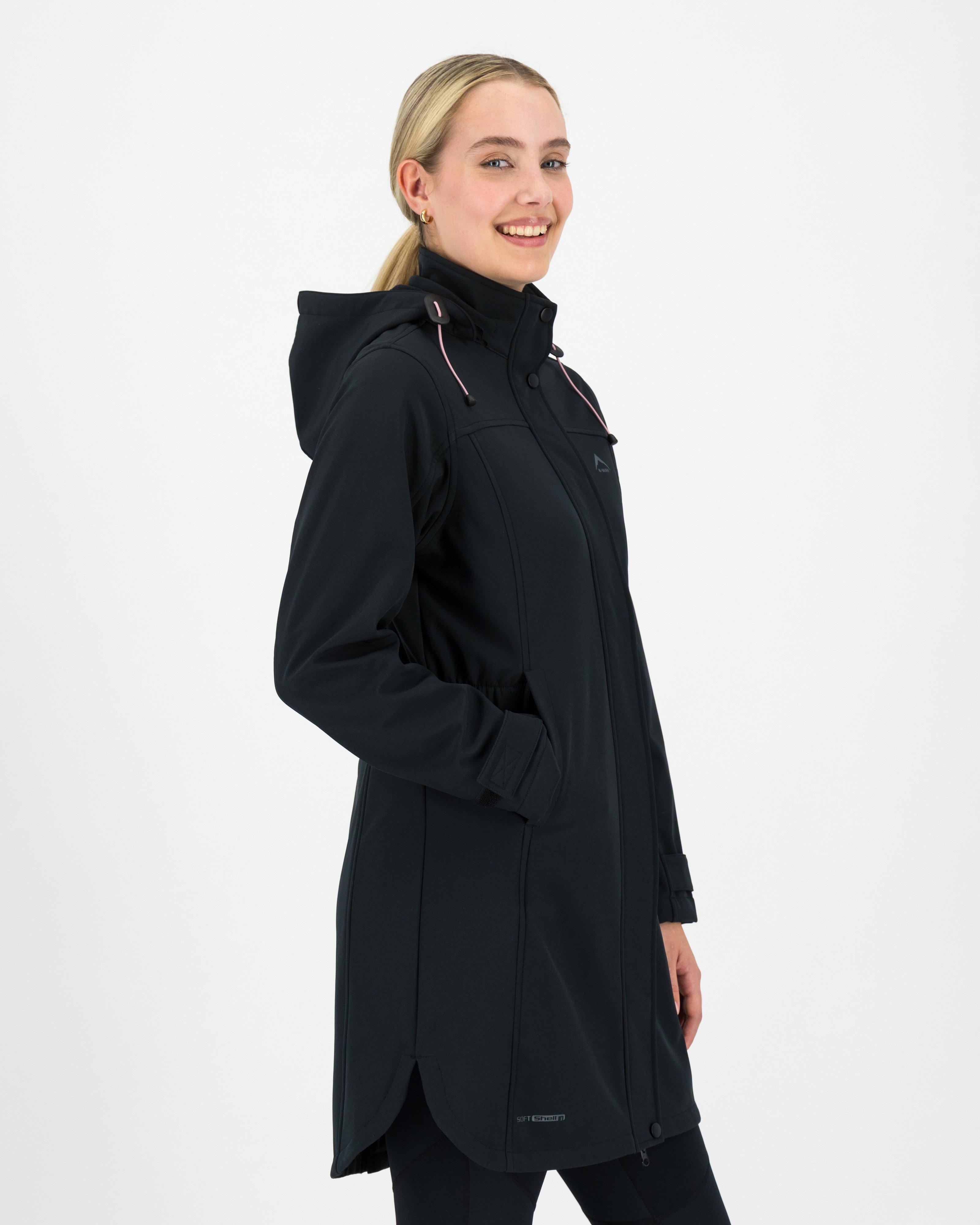 K-Way Women’s Acadia Softshell Coat -  Black