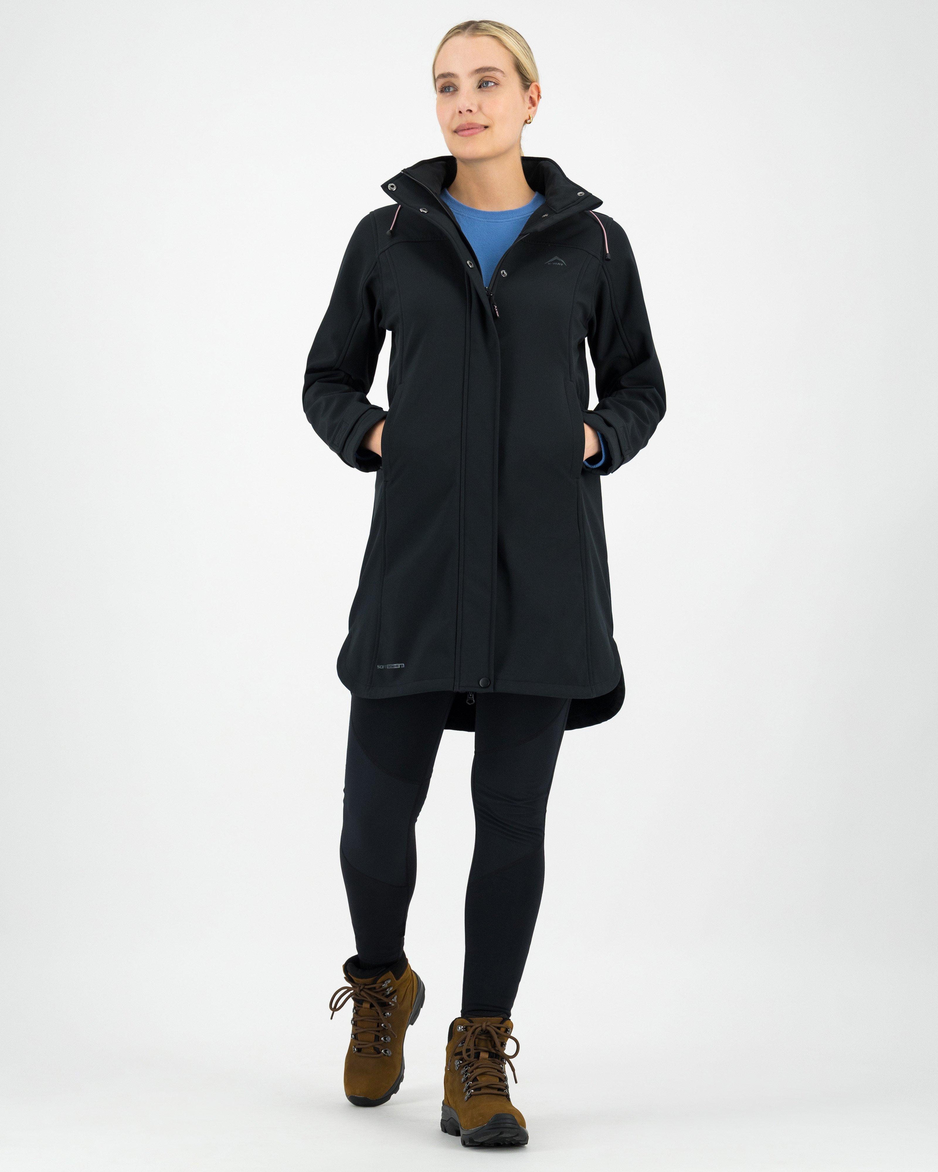 K-Way Women’s Acadia Softshell Coat -  Black