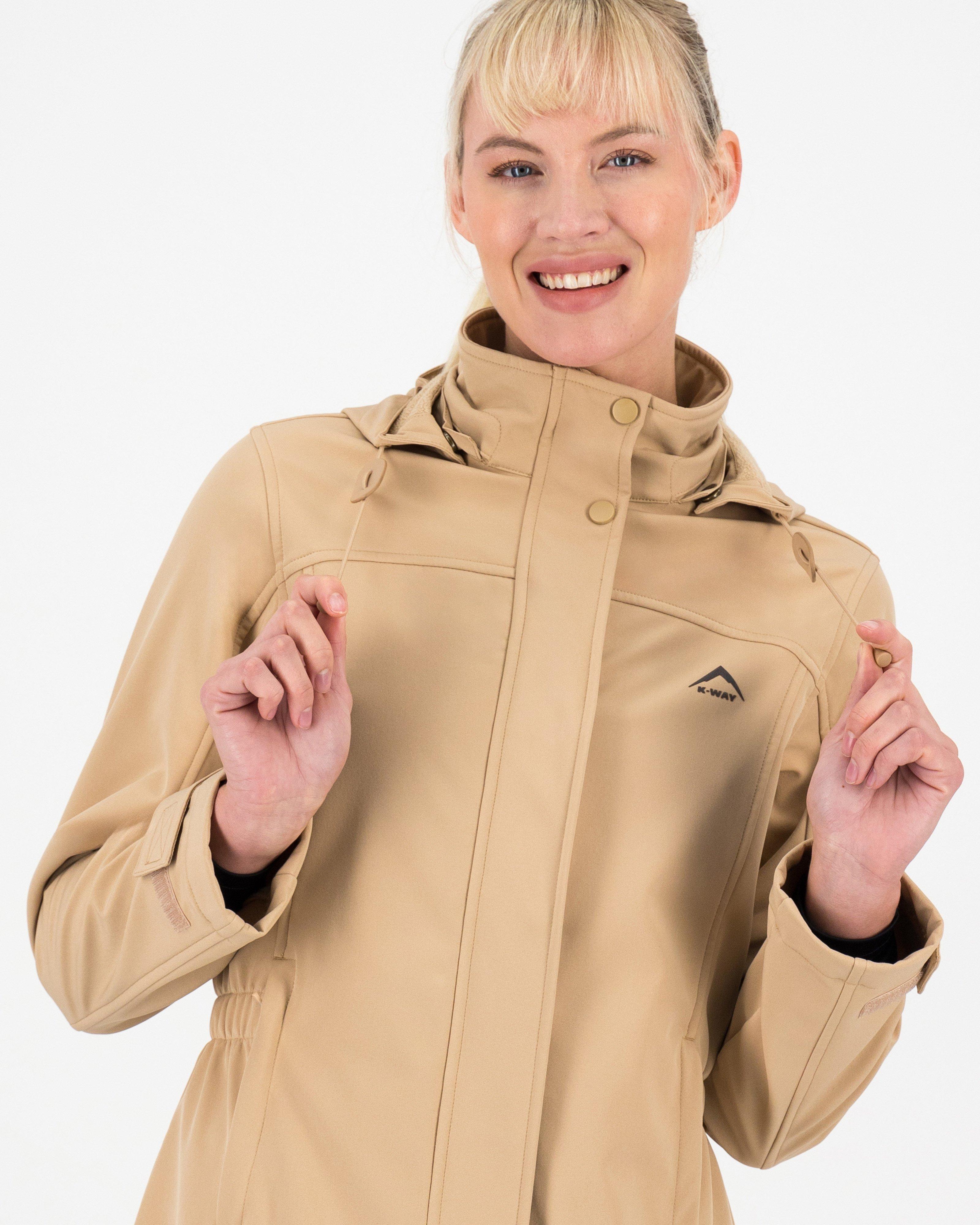 K-Way Women’s Acadia Softshell Coat -  Camel