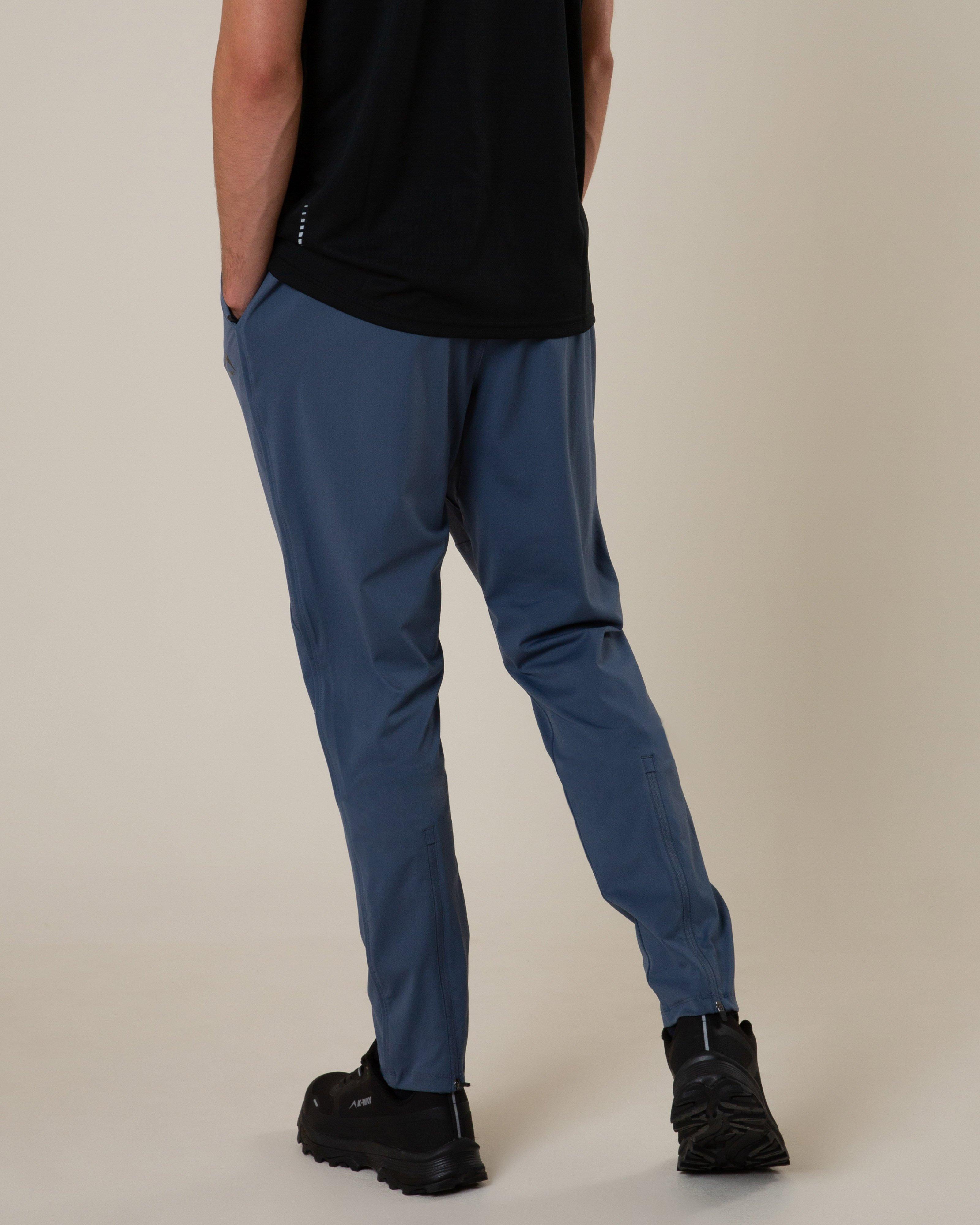 K-Way Pulse Men’s Flex Running Pants -  Mid Blue
