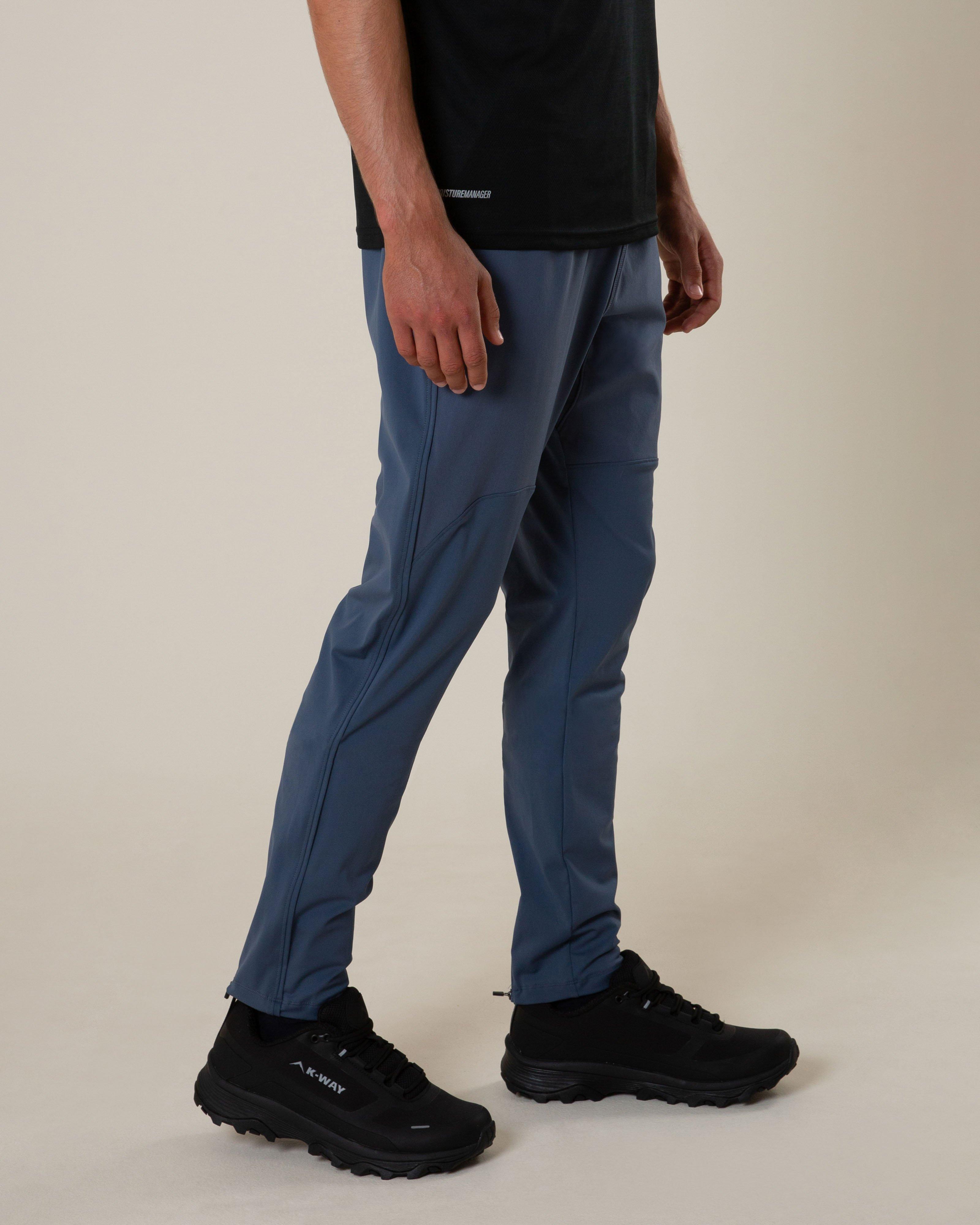 K-Way Pulse Men’s Flex Running Pants -  Mid Blue