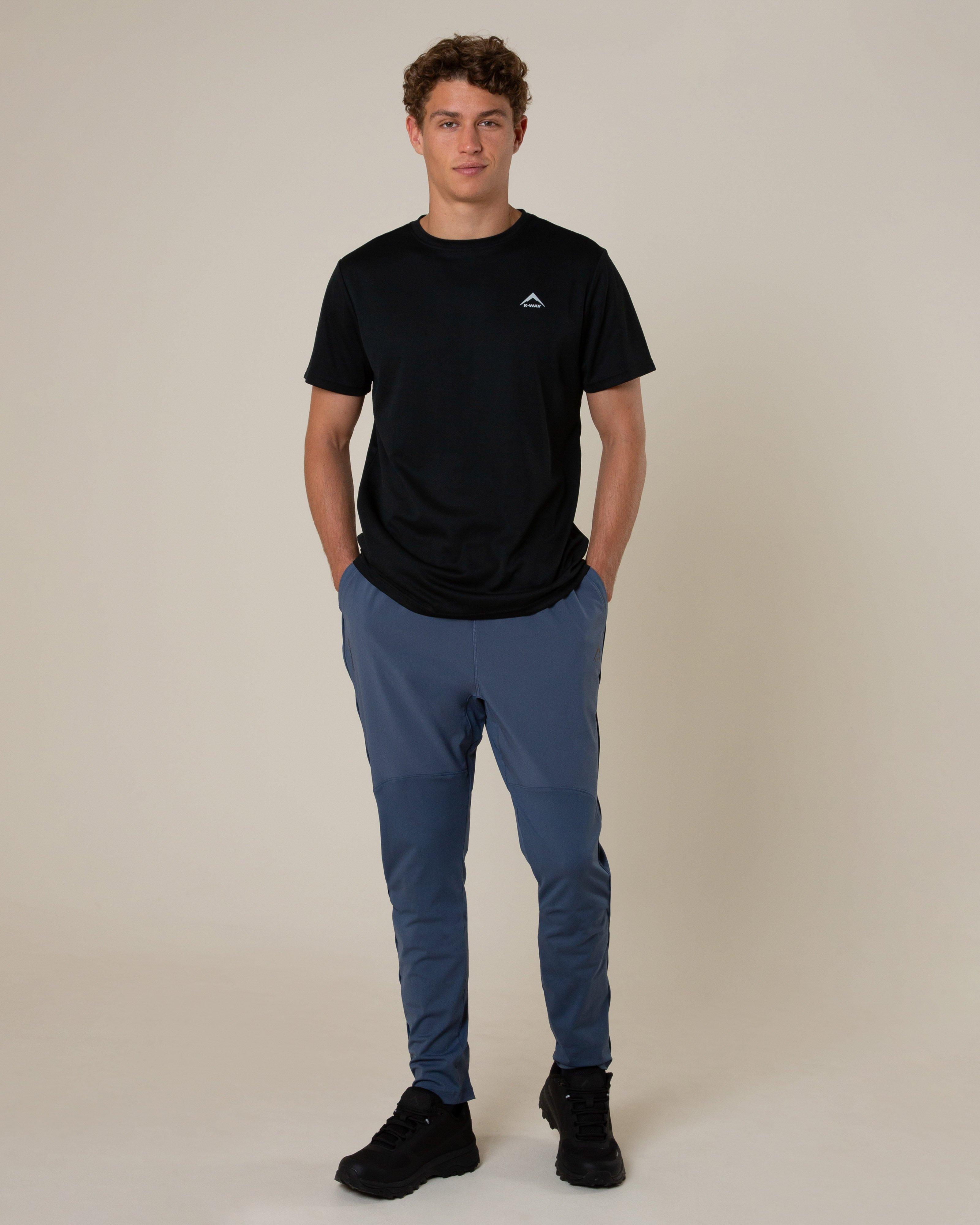 K-Way Pulse Men’s Flex Running Pants -  Mid Blue