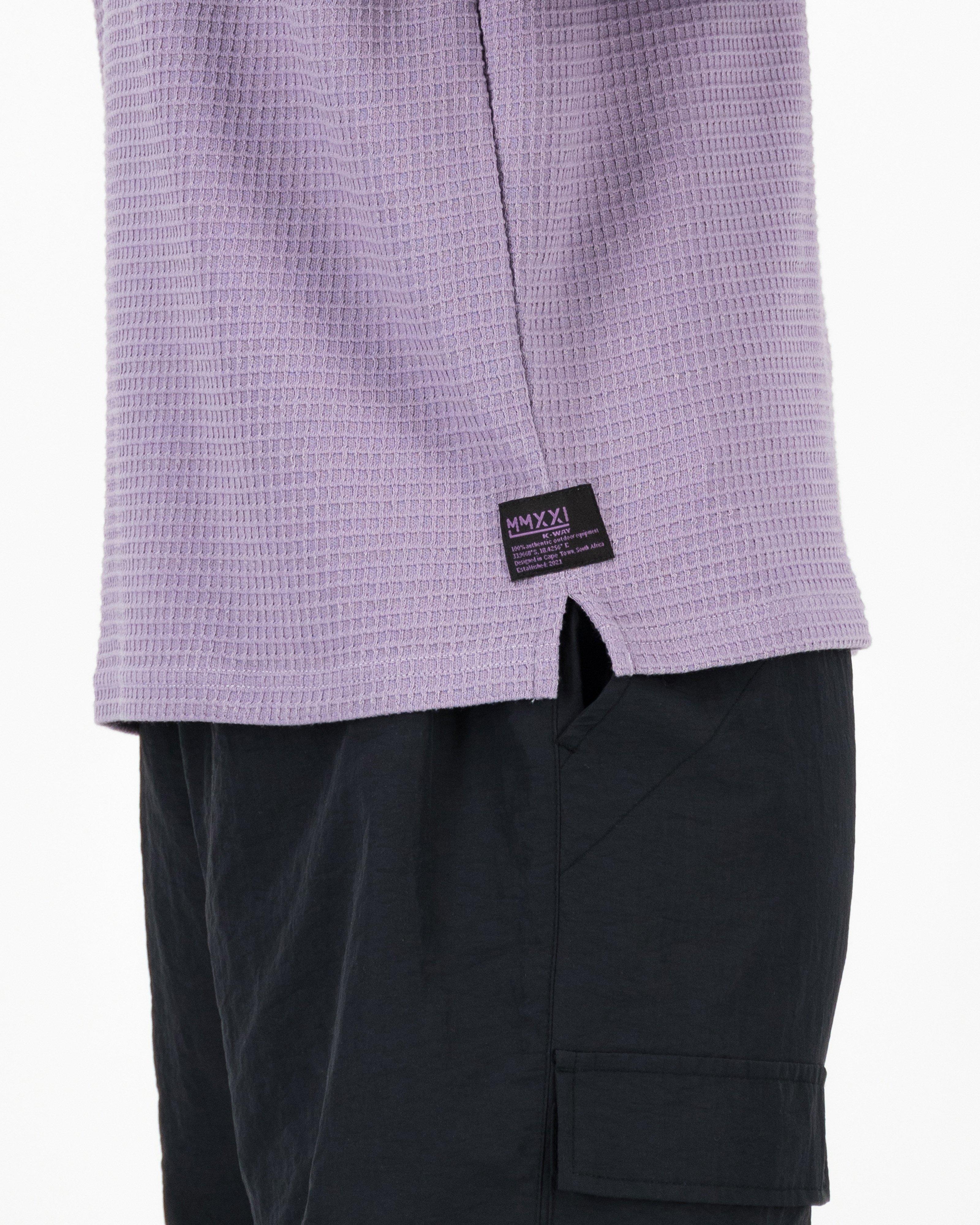 K-Way MMXXI Men’s Waffle Top -  Purple