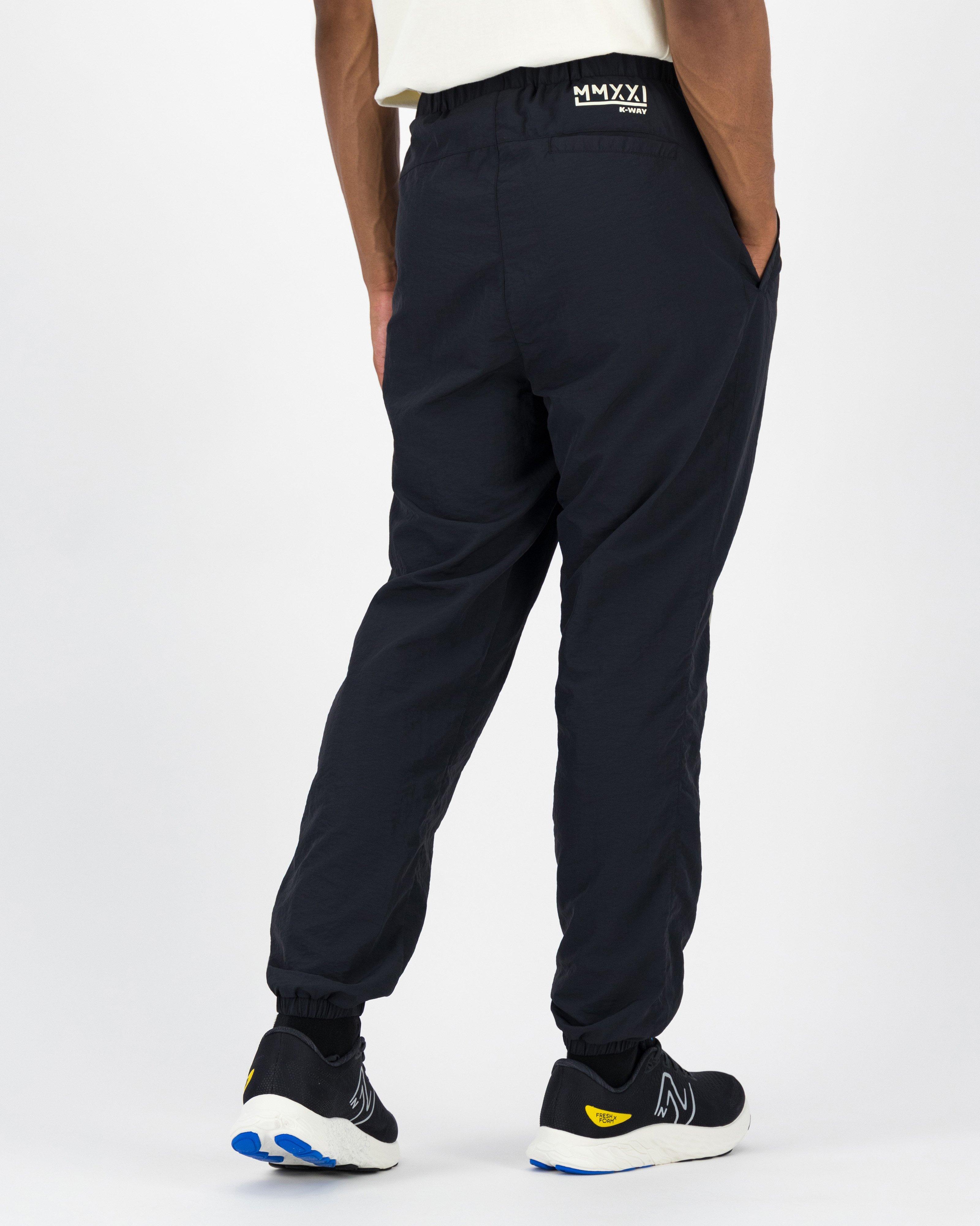 K-Way MMXXI Wes Parachute Trackpants -  Black