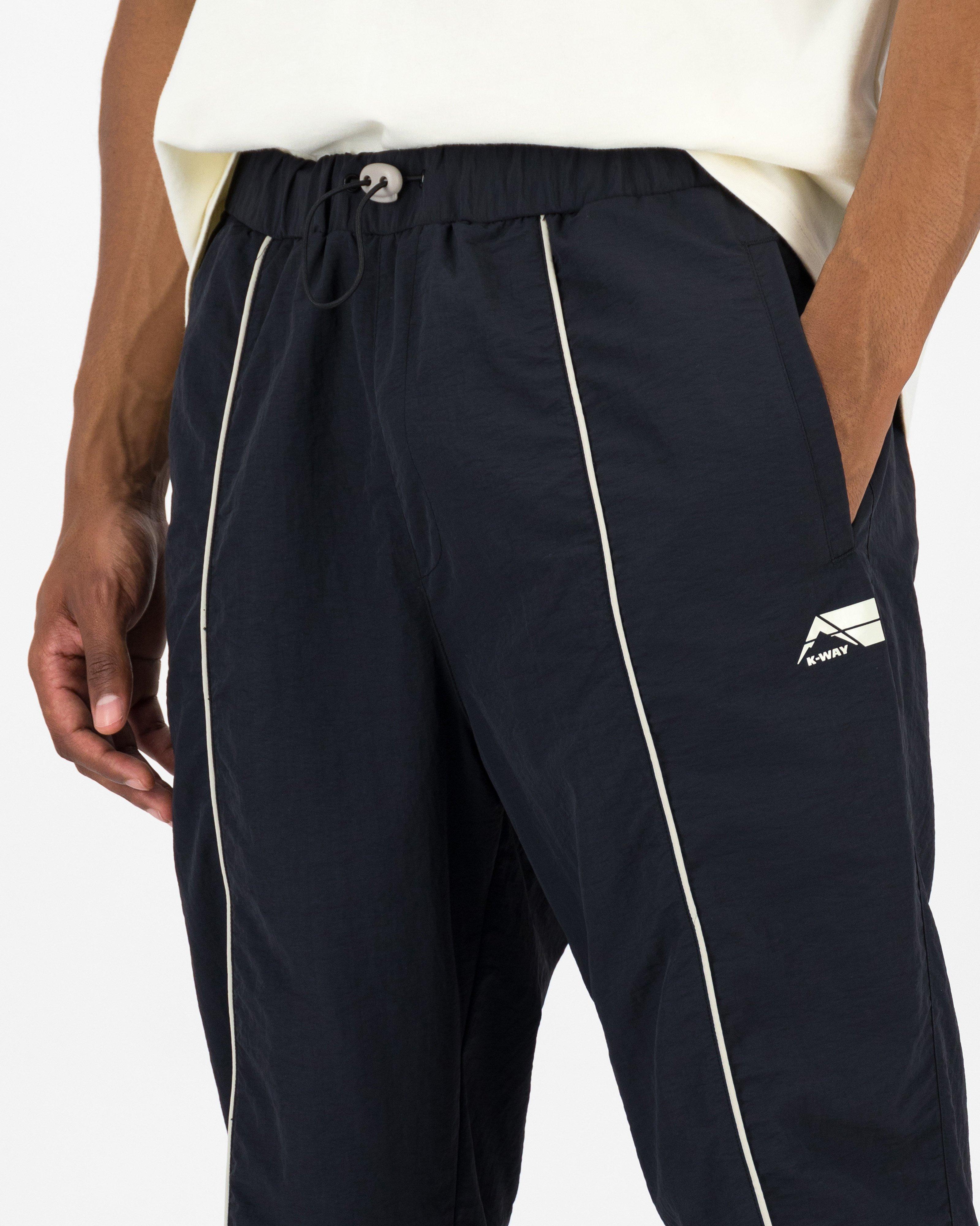 K-Way MMXXI Wes Parachute Trackpants -  Black