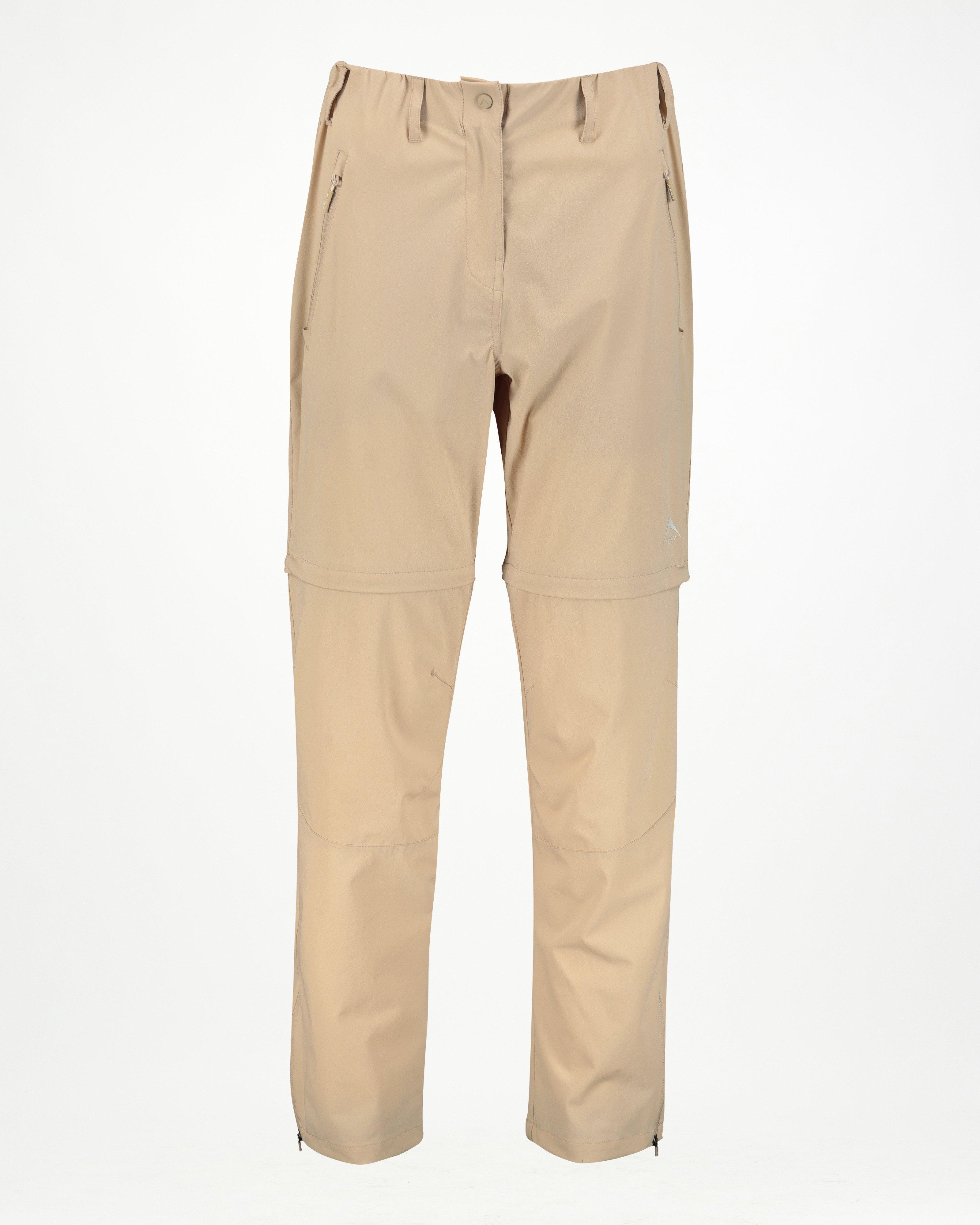 K-Way Women's Elsie Zip-Off Pants -  Tan