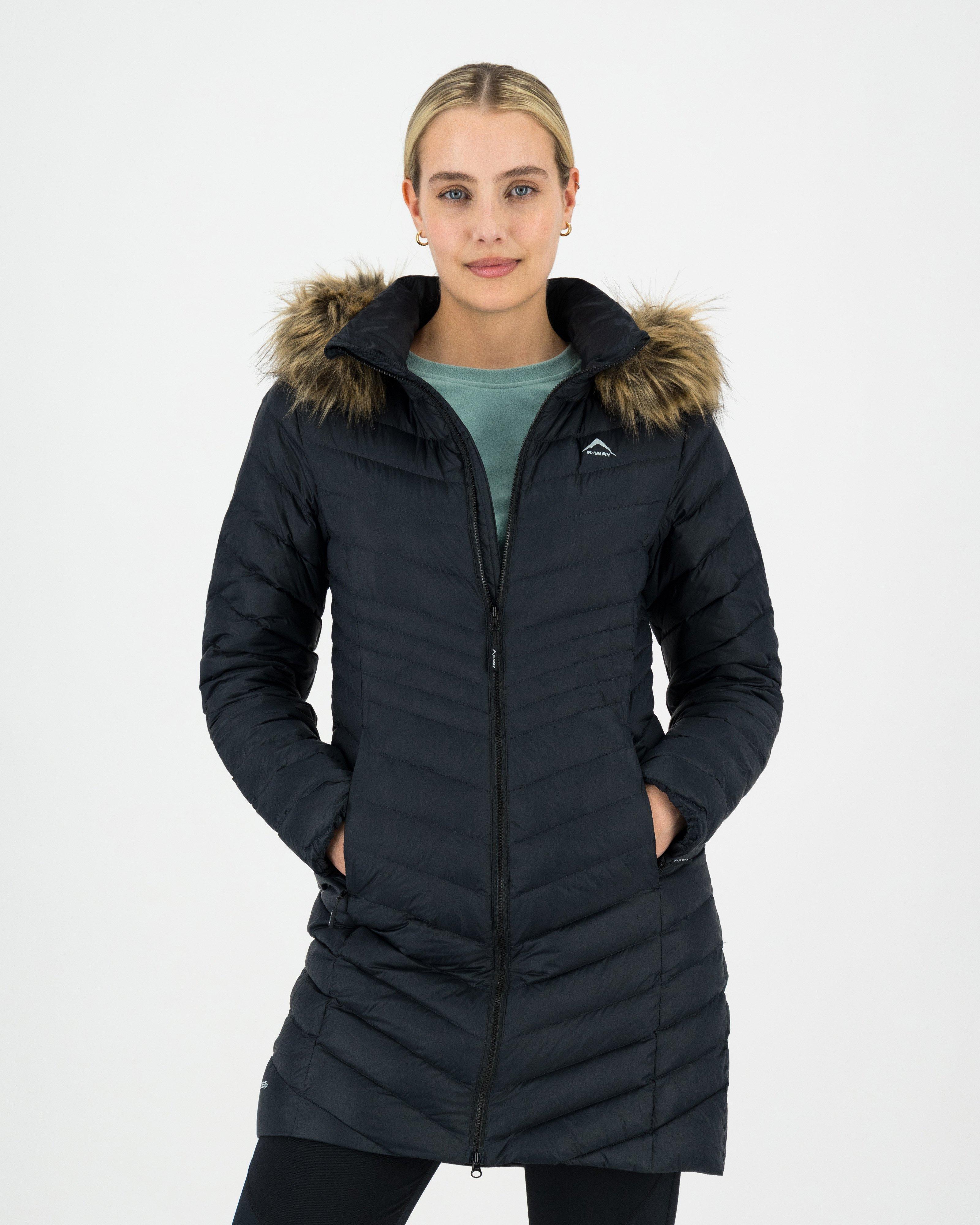 K-Way Women’s Yala Down Puffer Coat -  Black