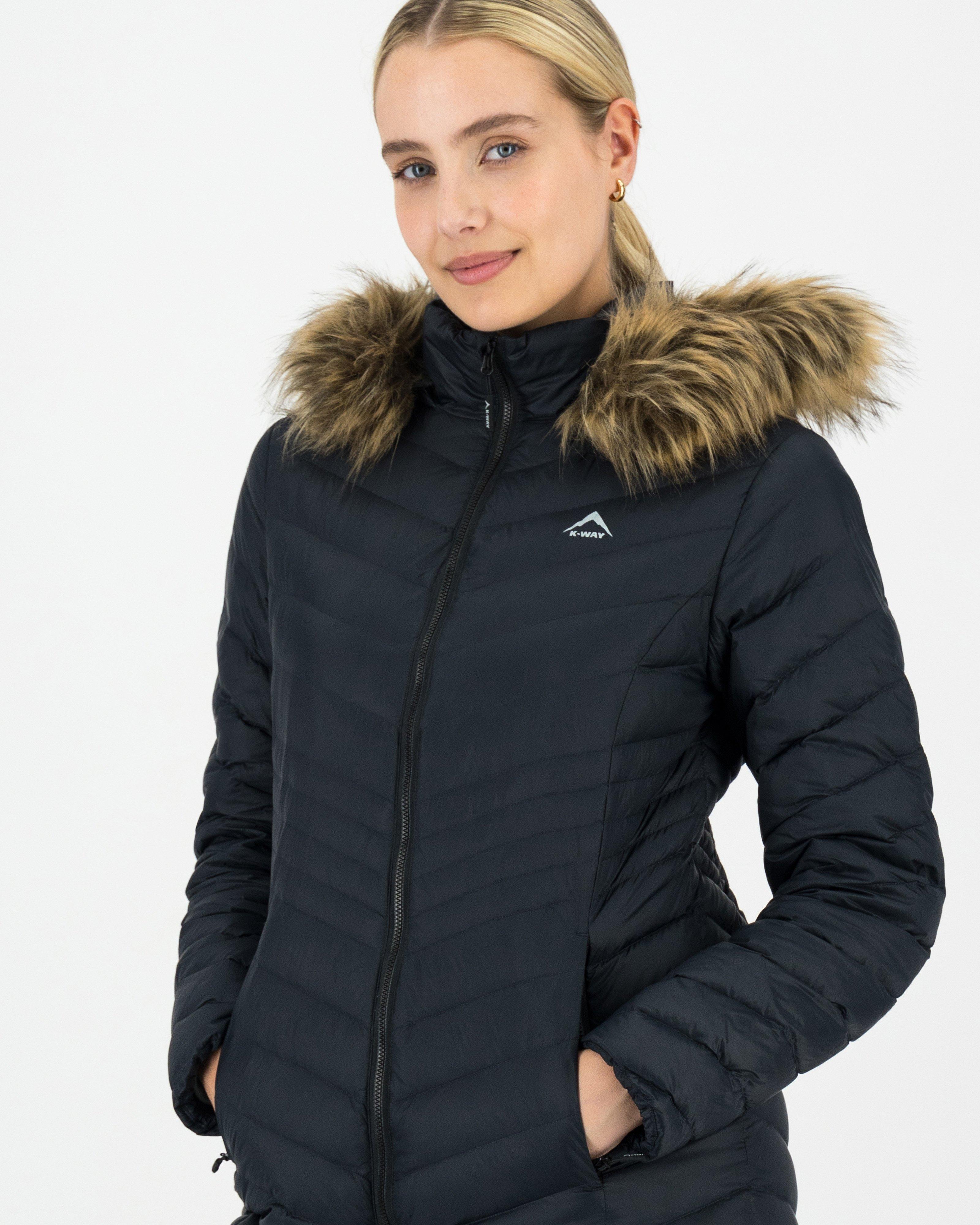 K-Way Women’s Yala Down Puffer Coat -  Black