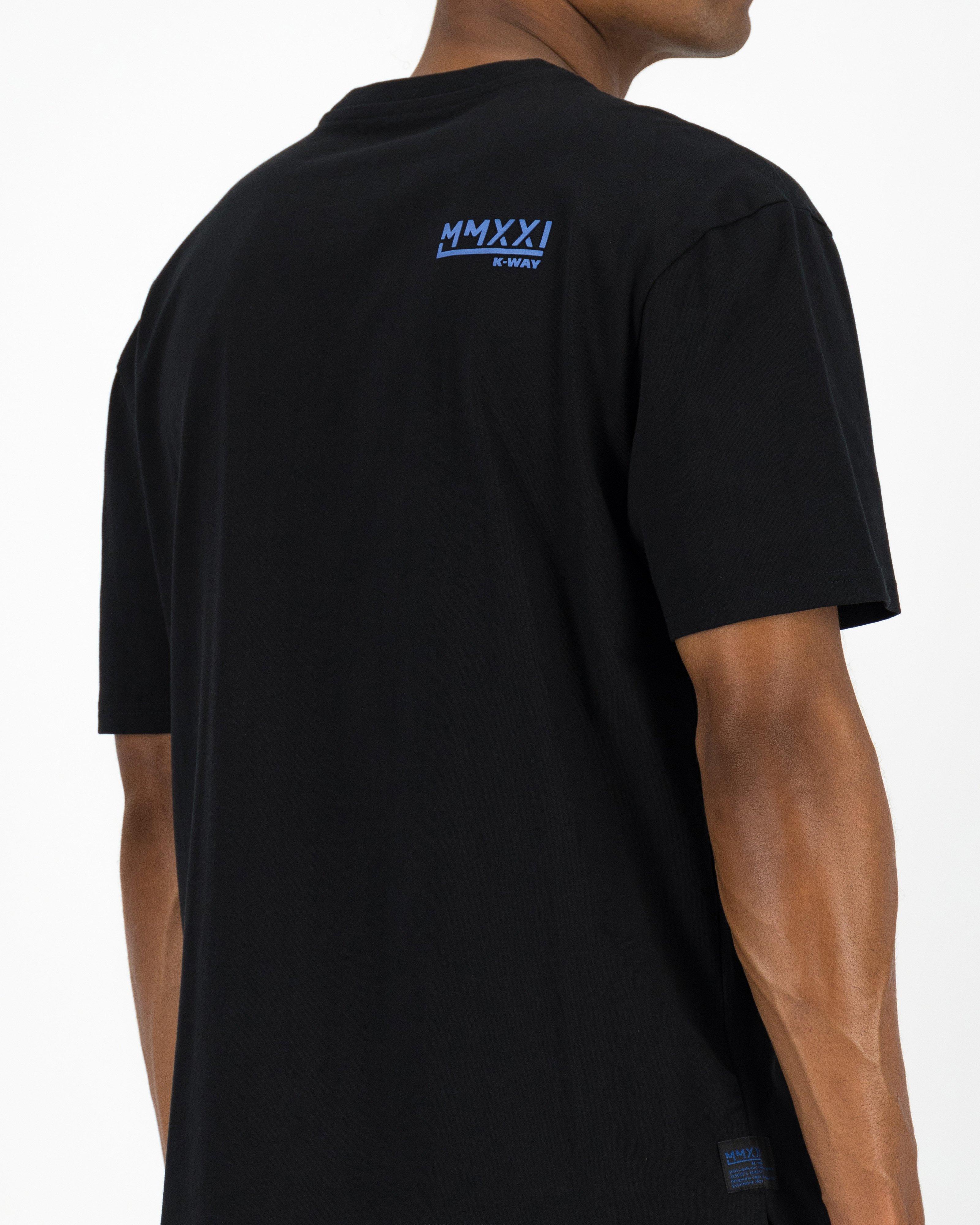 K-Way MMXXI Men’s Cotton T-shirt -  Black