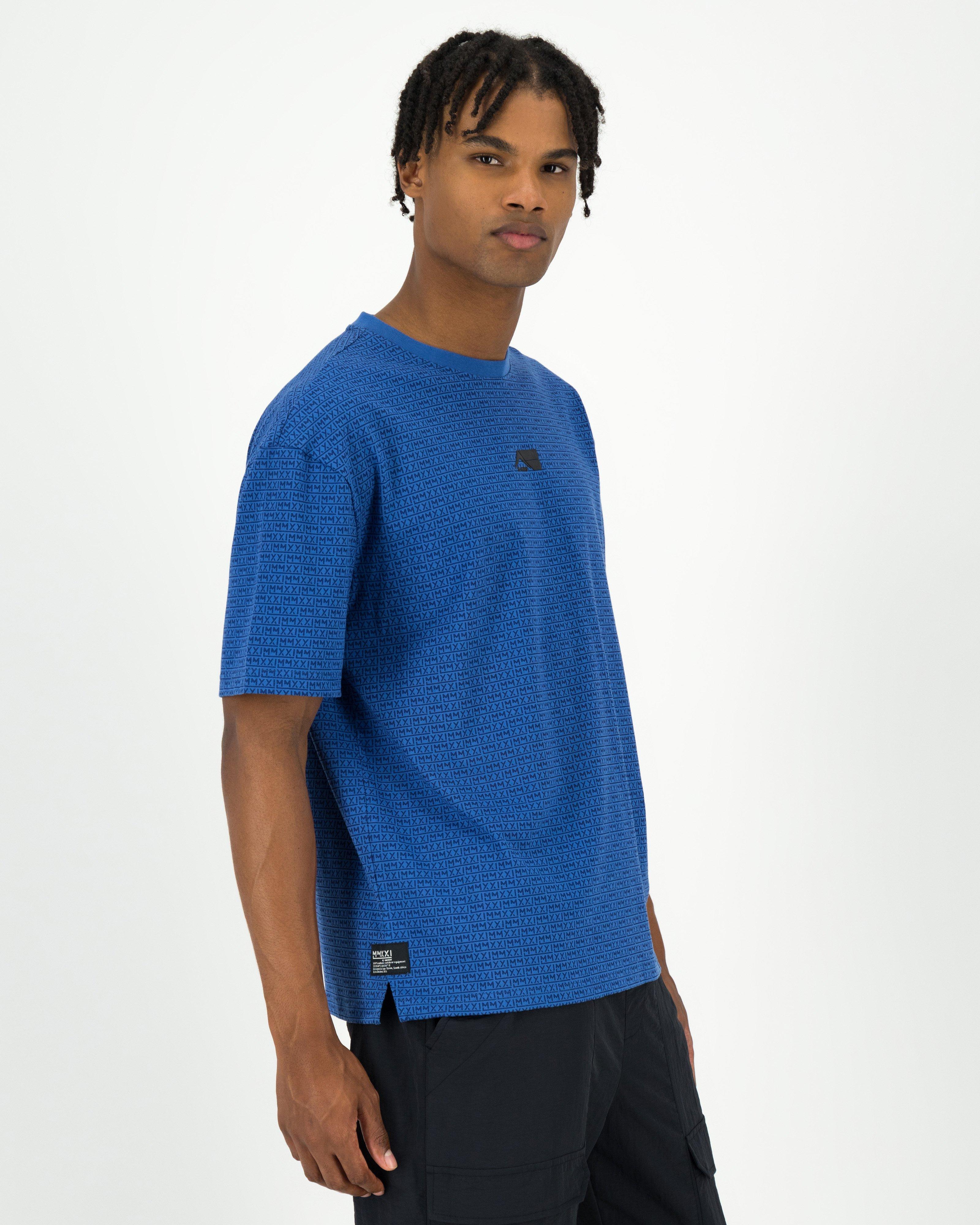 K-Way MMXXI Men’s Cotton T-shirt -  Blue