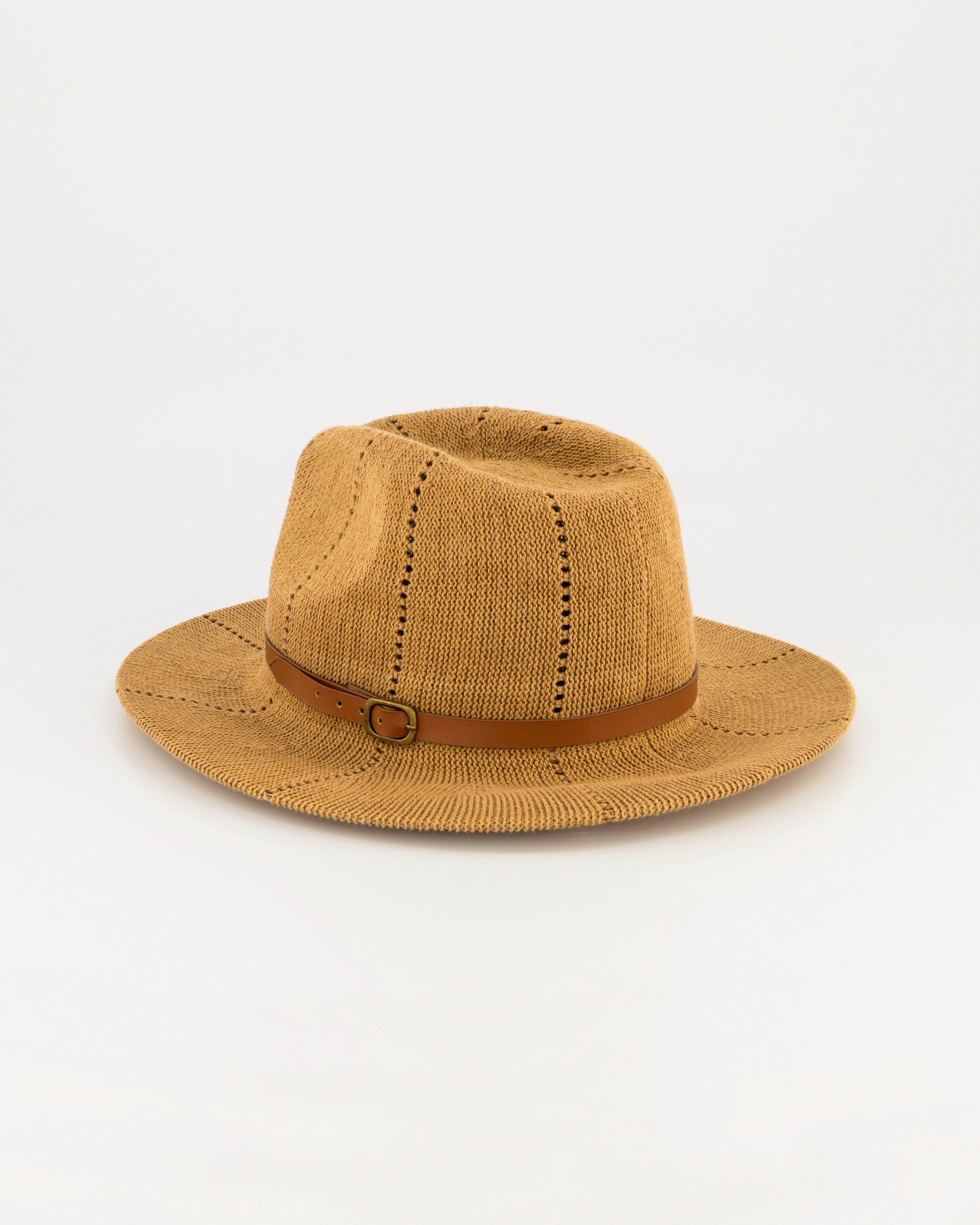  Rare Earth Women’s Knit Fedora -  Khaki