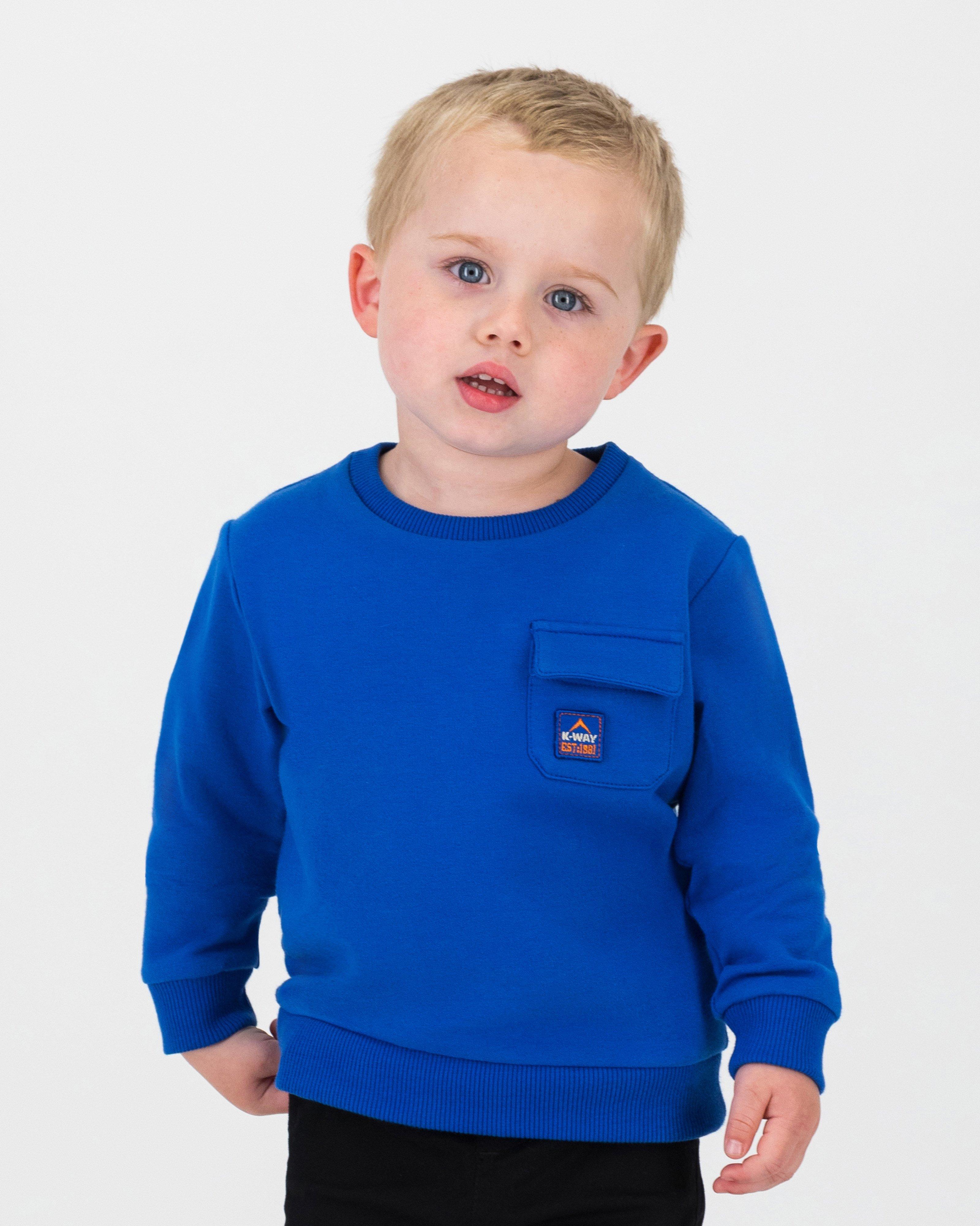 K-Way Kids Utility Fleece Sweat Top -  Navy