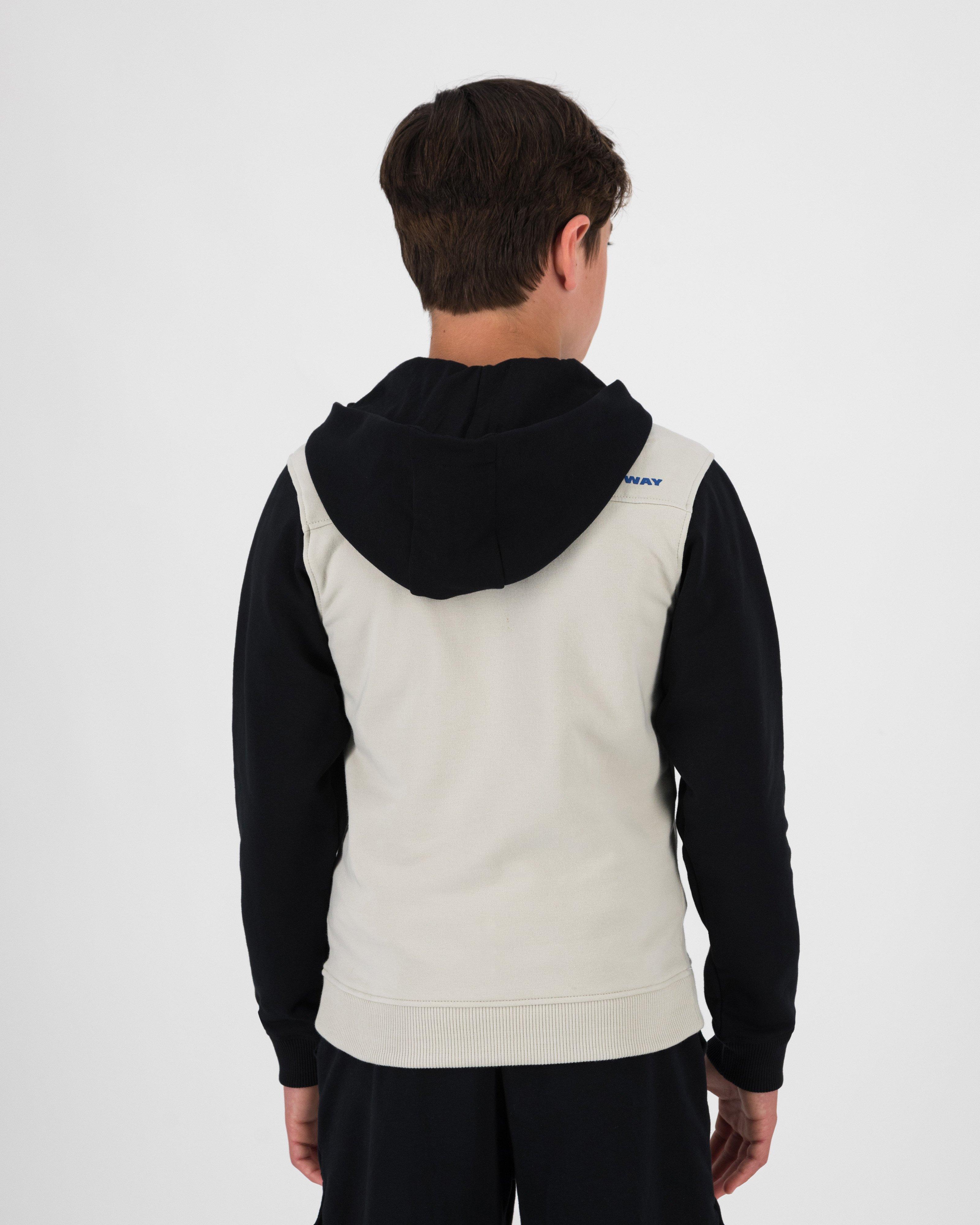 K-Way Youth Lynx Quarter Zip  Hoodie -  Black