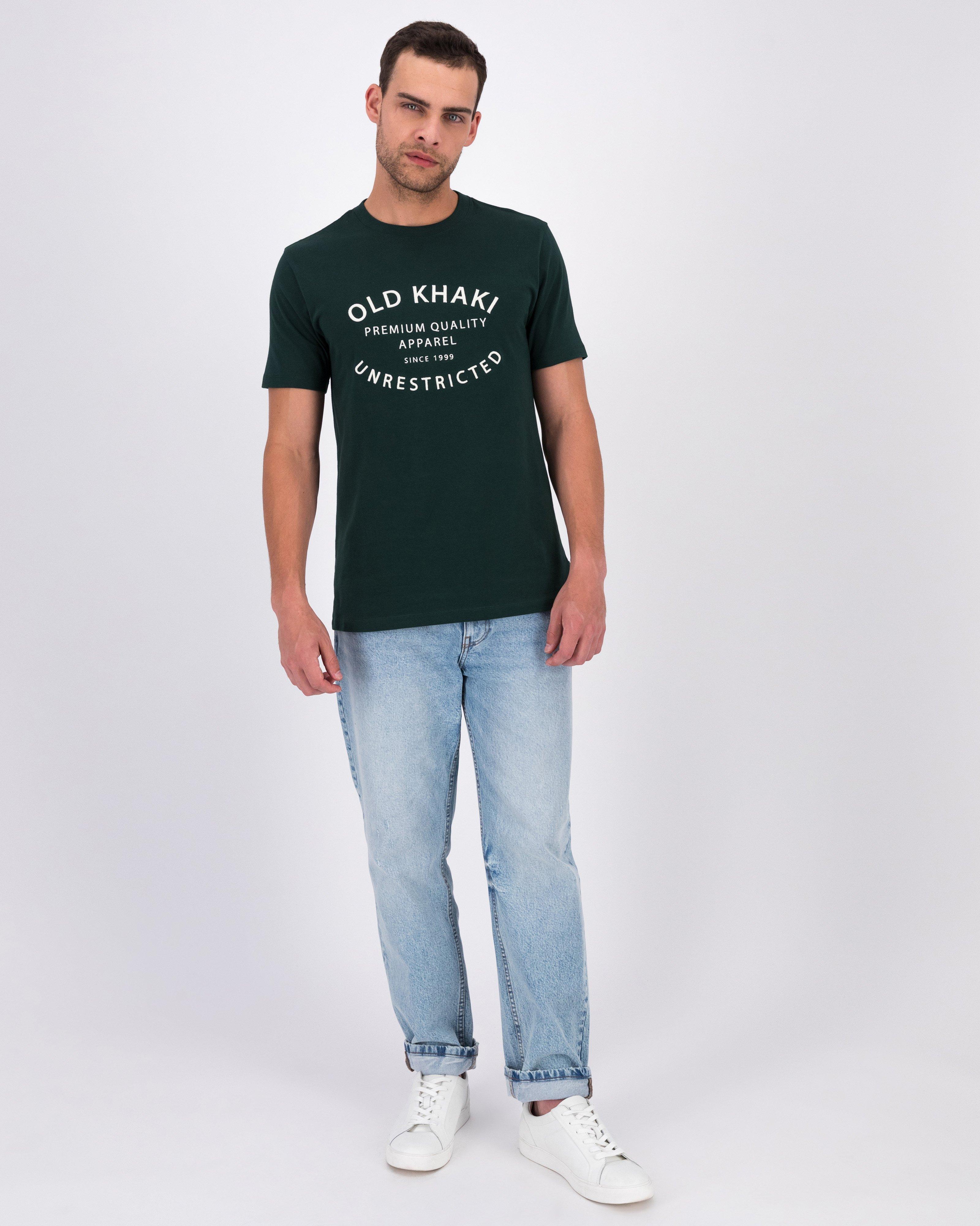 Old Khaki Men’s Maison Cotton T-shirt -  Dark Green