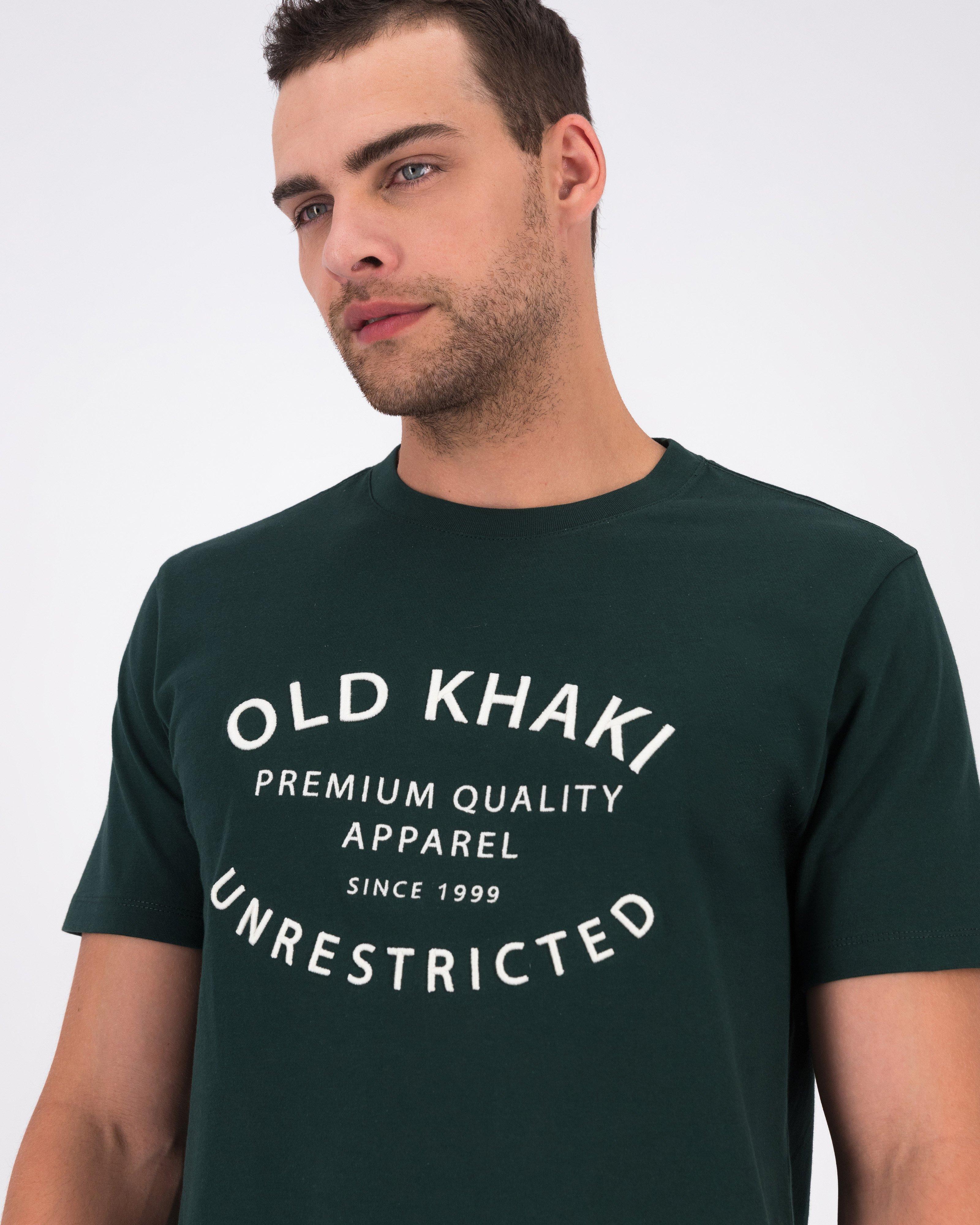 Old Khaki Men’s Maison Cotton T-shirt -  Dark Green