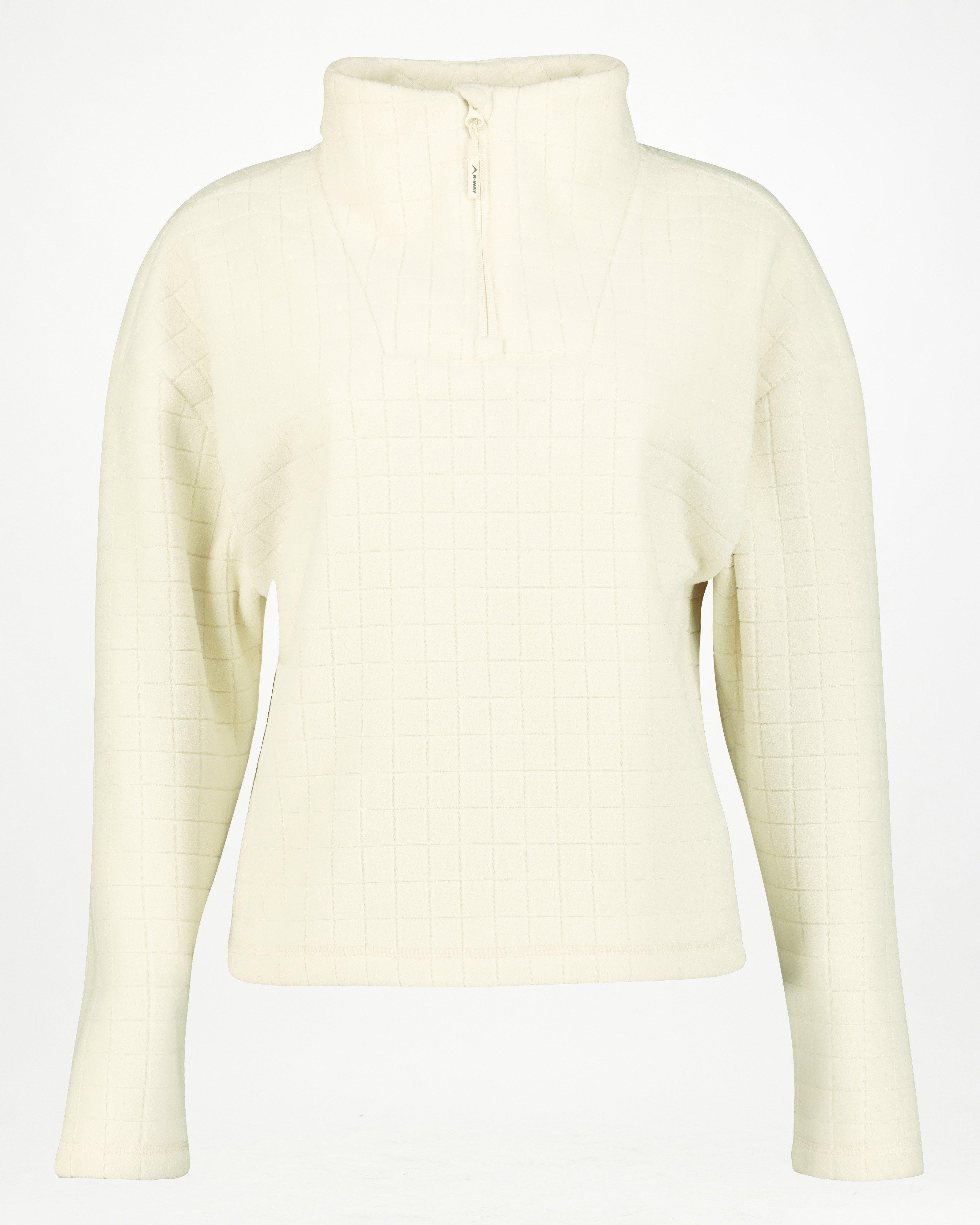 K-Way Women’s Amity ¼ Zip Fleece Top -  Milk