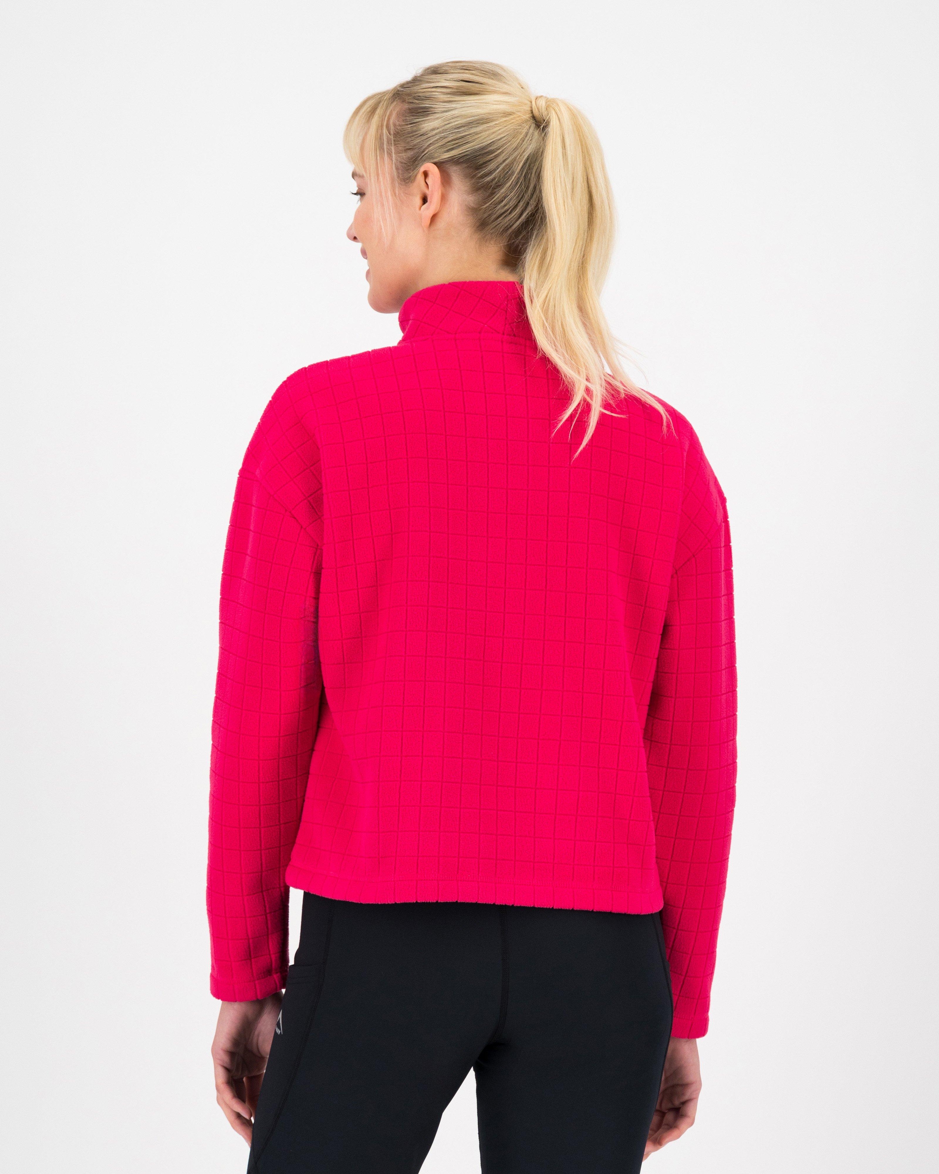 K-Way Women’s Amity ¼ Zip Fleece Top -  Fuchsia