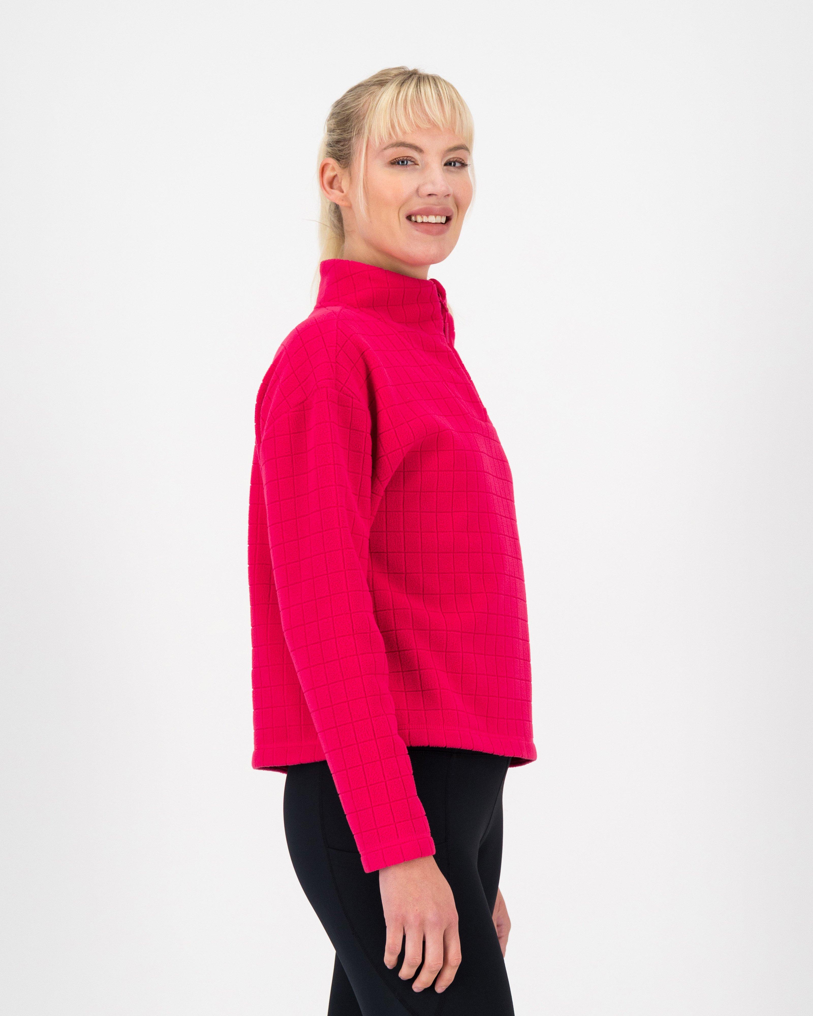 K-Way Women’s Amity ¼ Zip Fleece Top -  Fuchsia