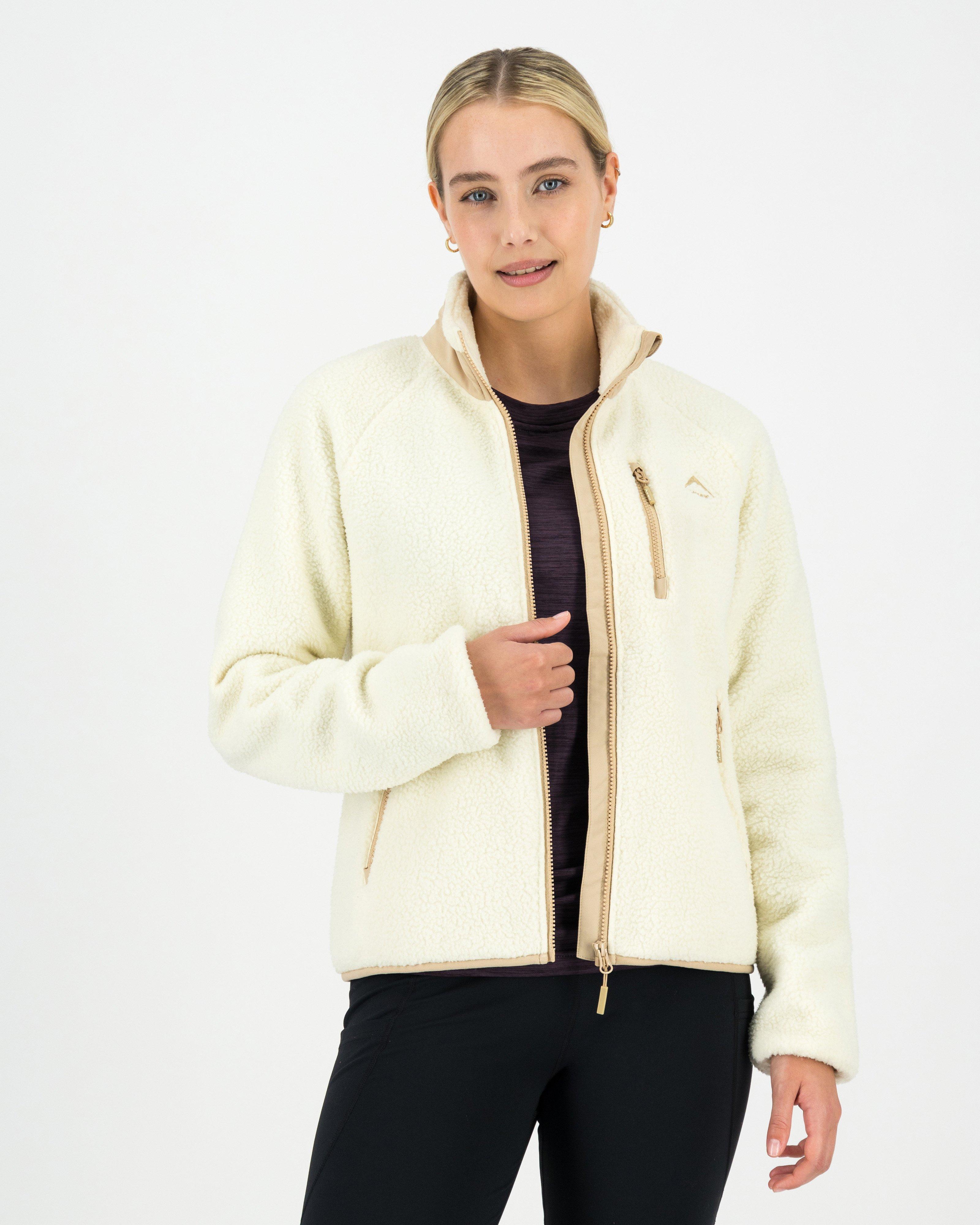 K-Way Women’s Kara Borg Fleece Jacket -  Milk