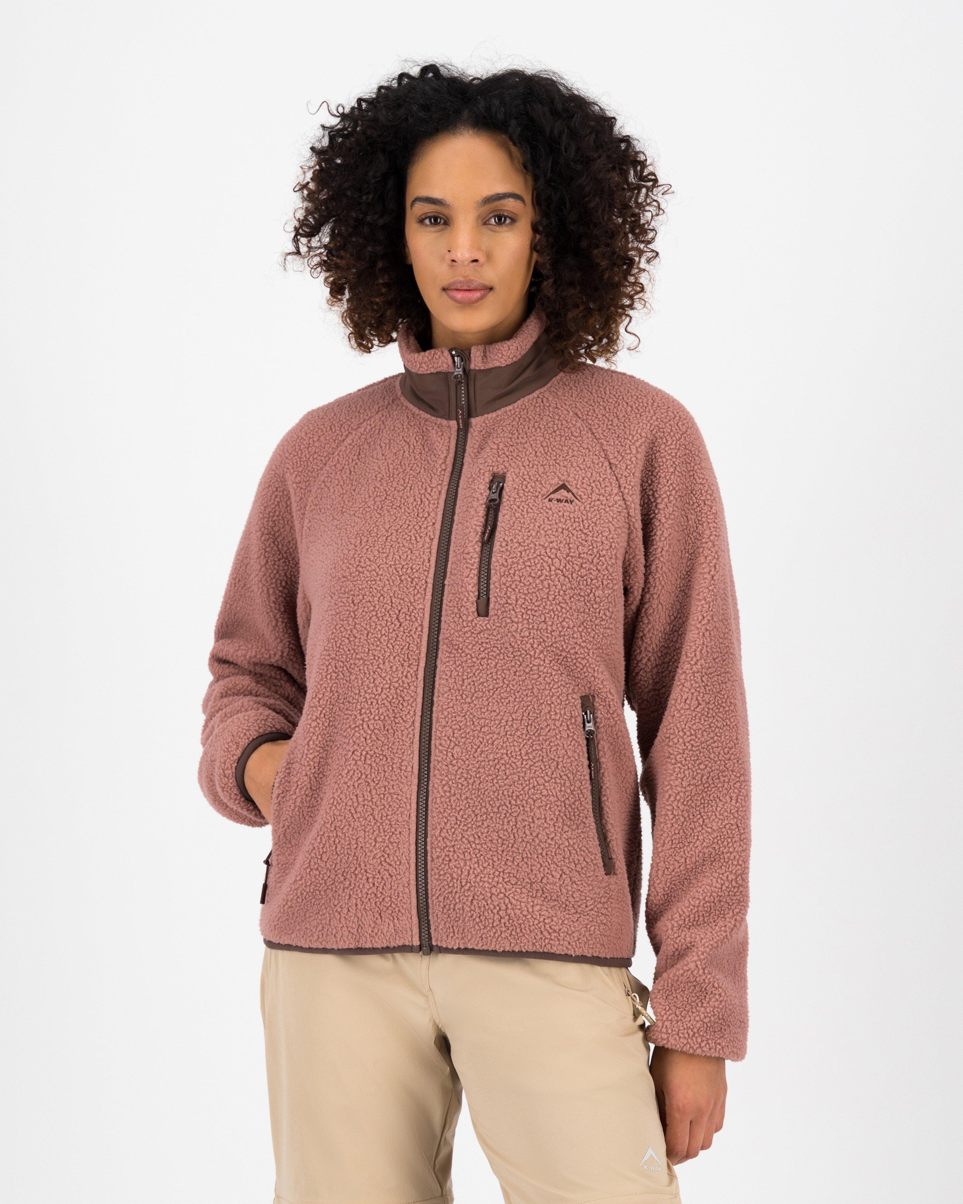 K-Way Women’s Kara Borg Fleece Jacket -  Brown