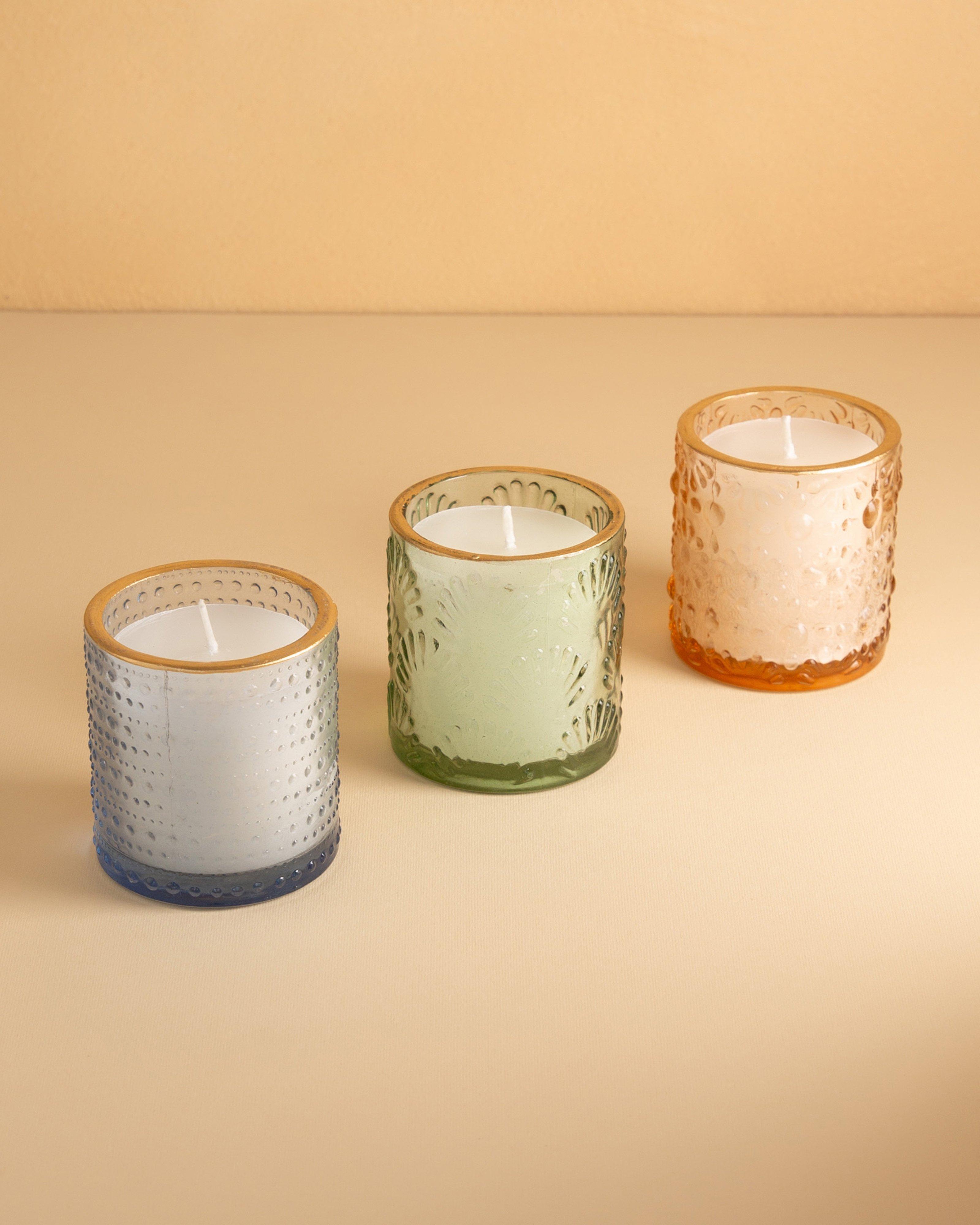 Textured Candle Gift Set -  Assorted