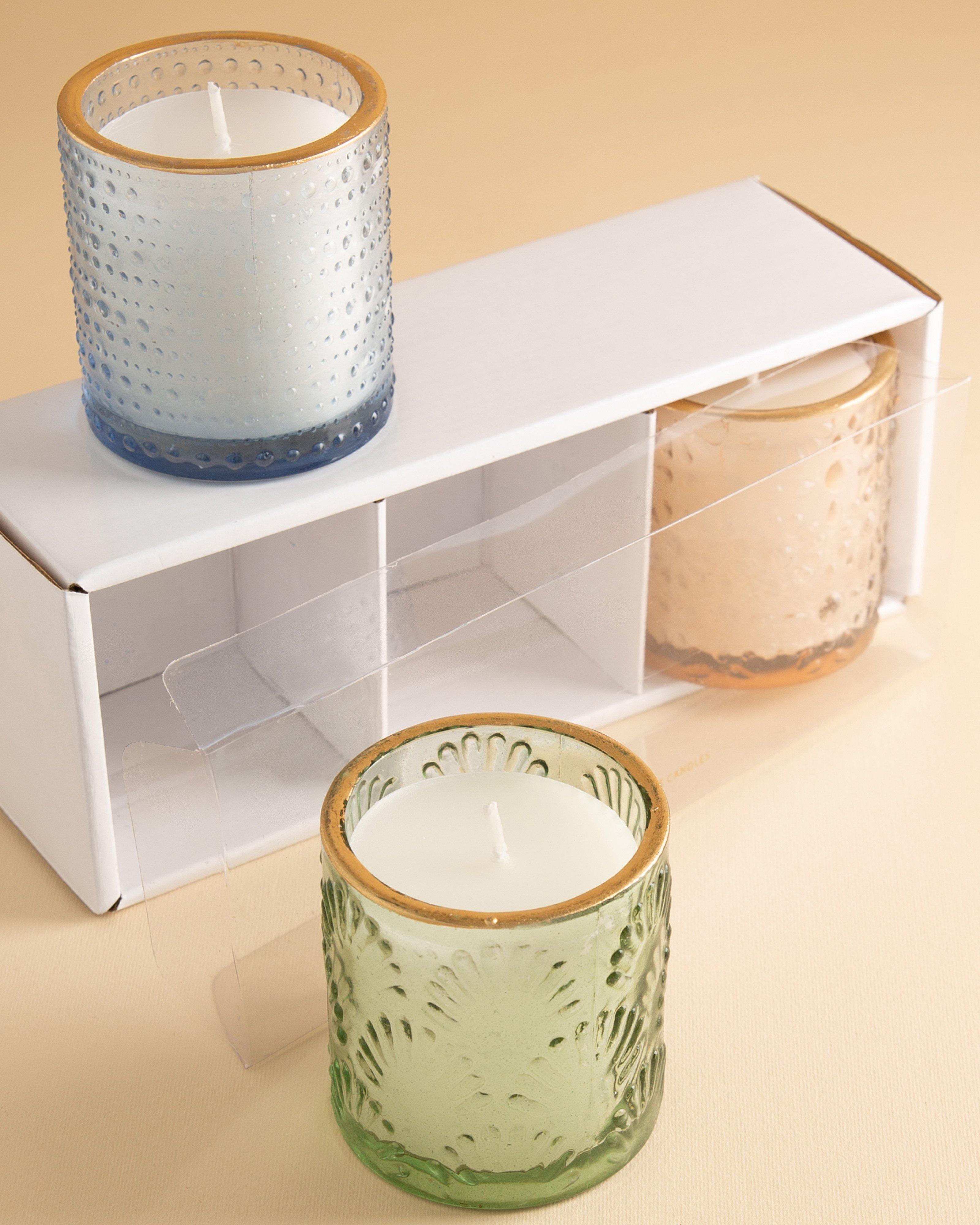 Textured Candle Gift Set -  Assorted