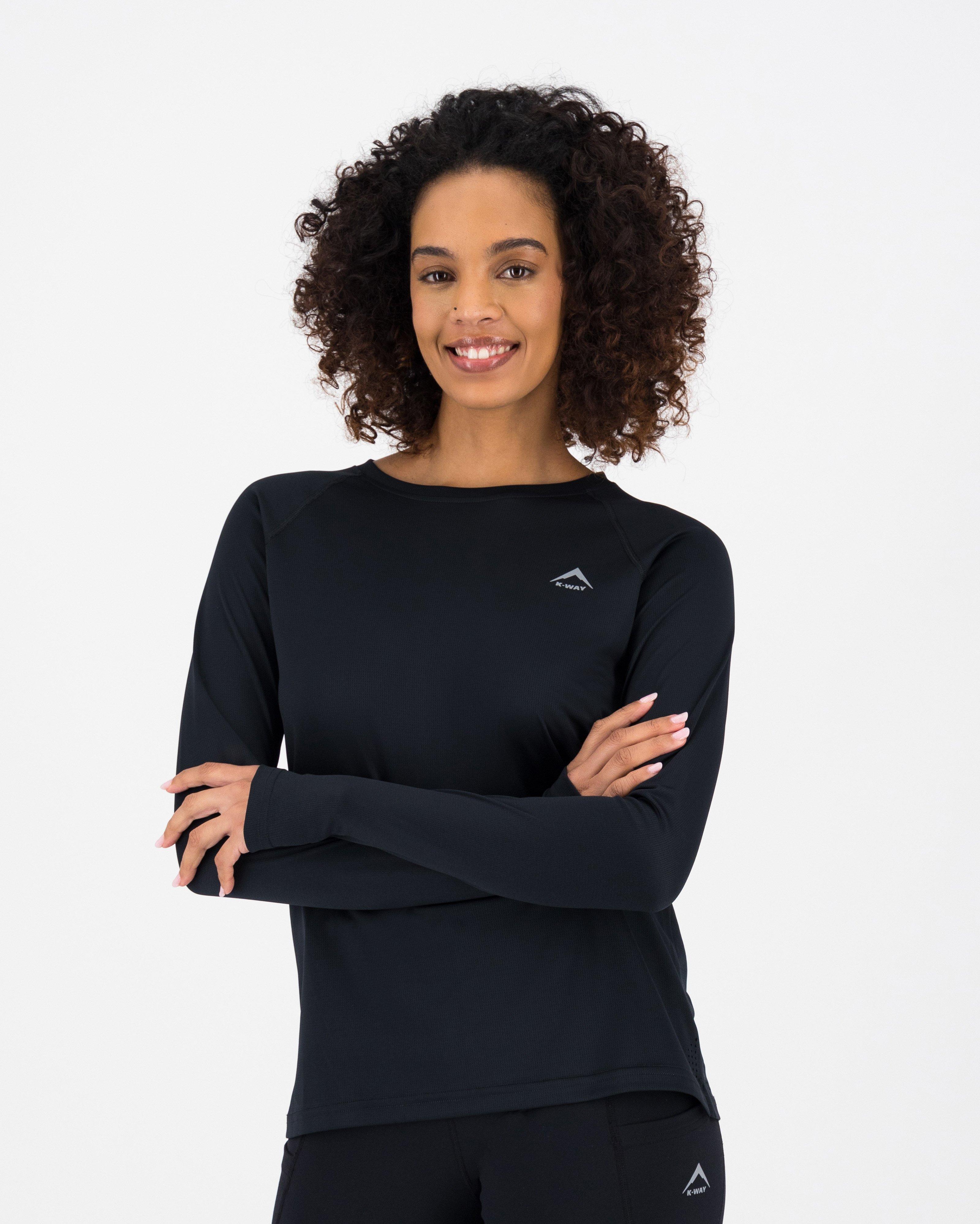 K-Way Women’s Peak Tech Long Sleeve T-shirt -  Black