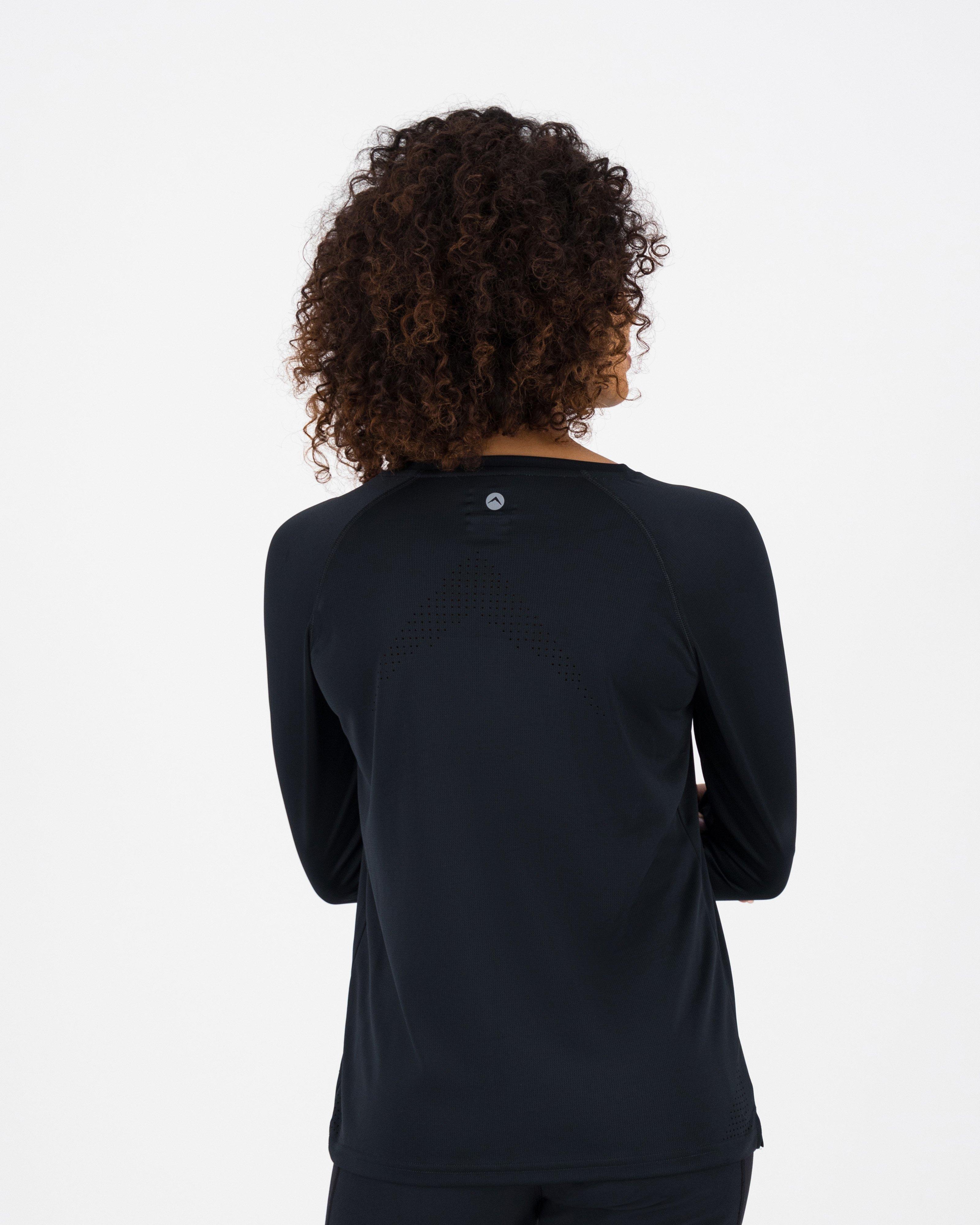 K-Way Women’s Peak Tech Long Sleeve T-shirt -  Black