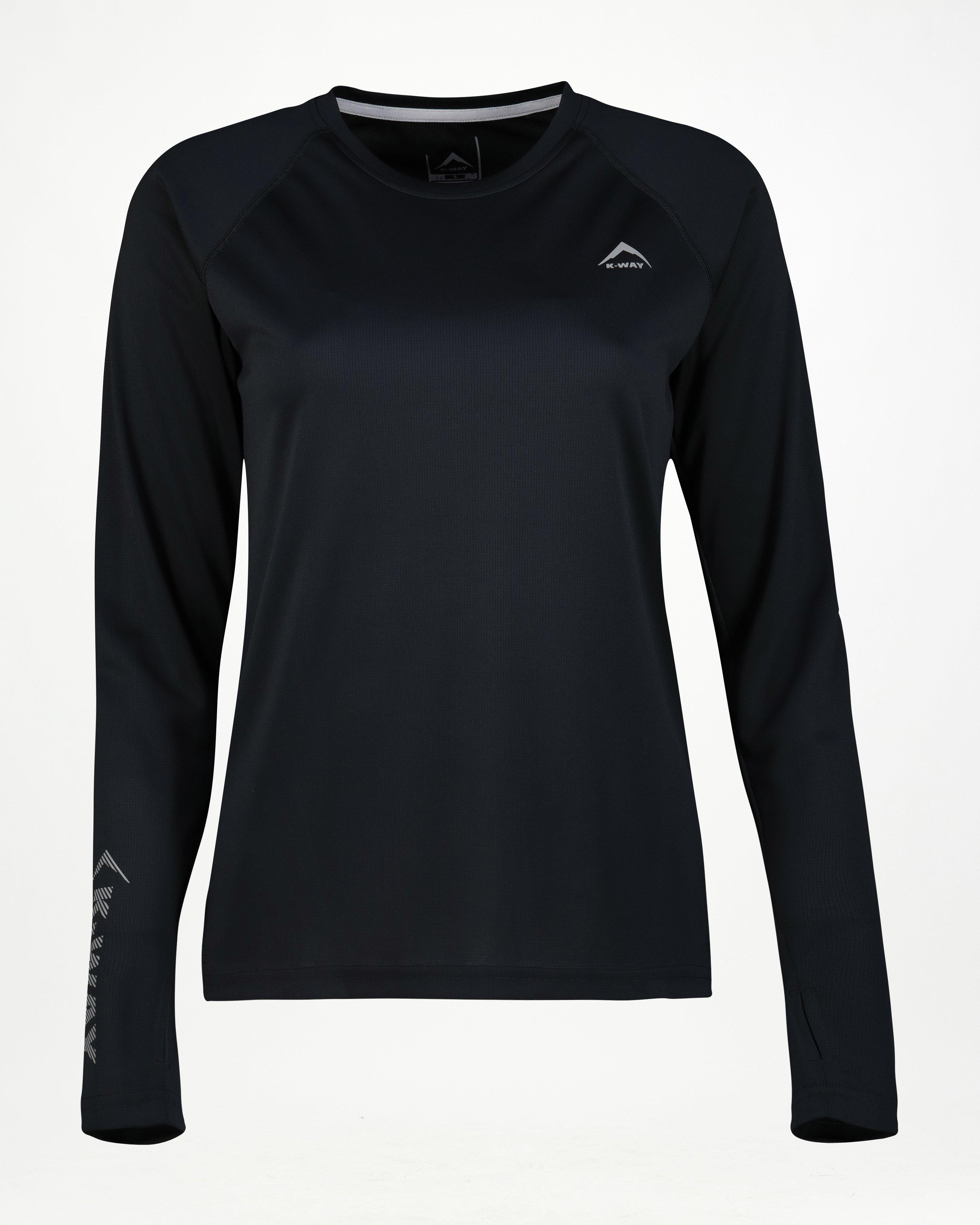 K-Way Women’s Peak Tech Long Sleeve T-shirt -  Black