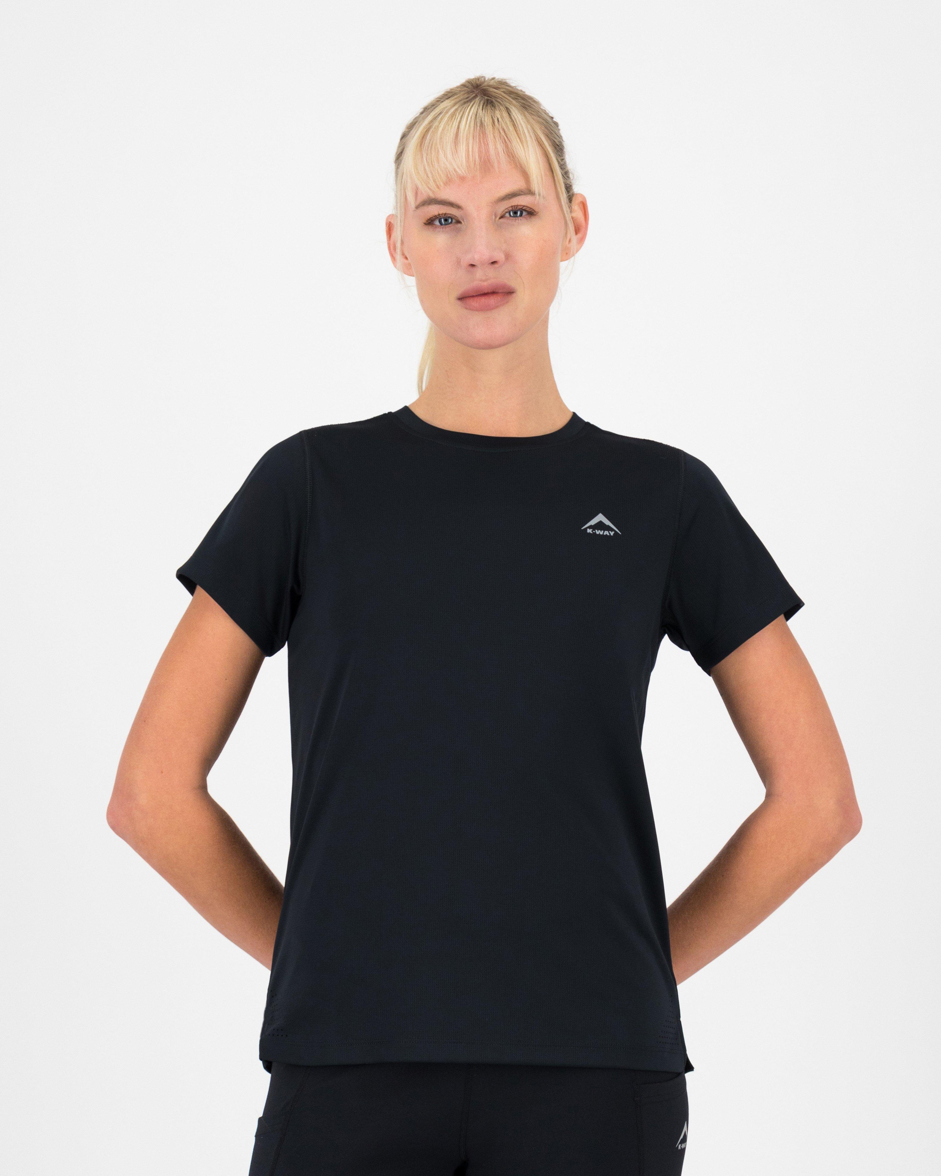 K-Way Women’s Peak Tech Short Sleeve T-shirt -  Black