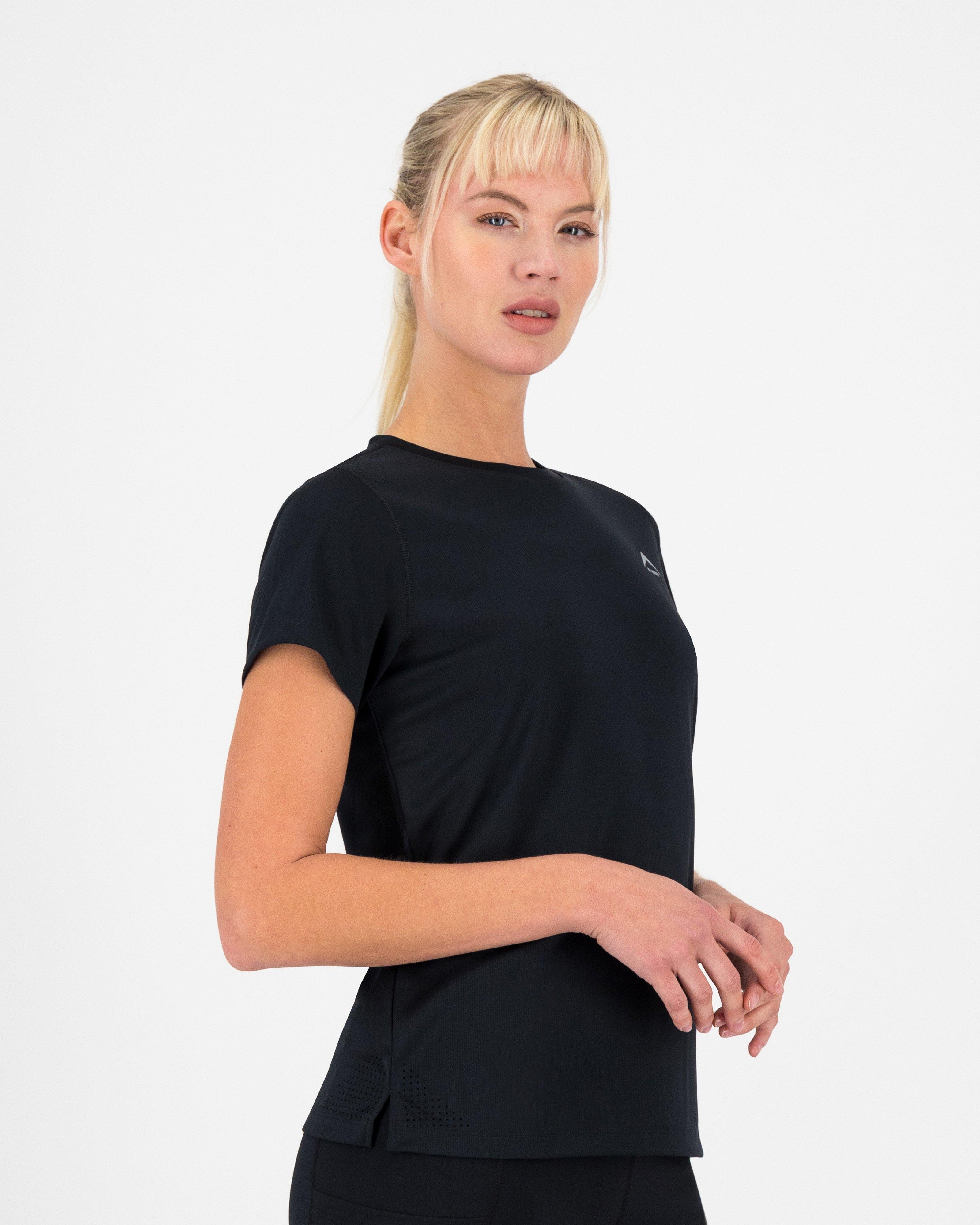 K-Way Women’s Peak Tech Short Sleeve T-shirt -  Black