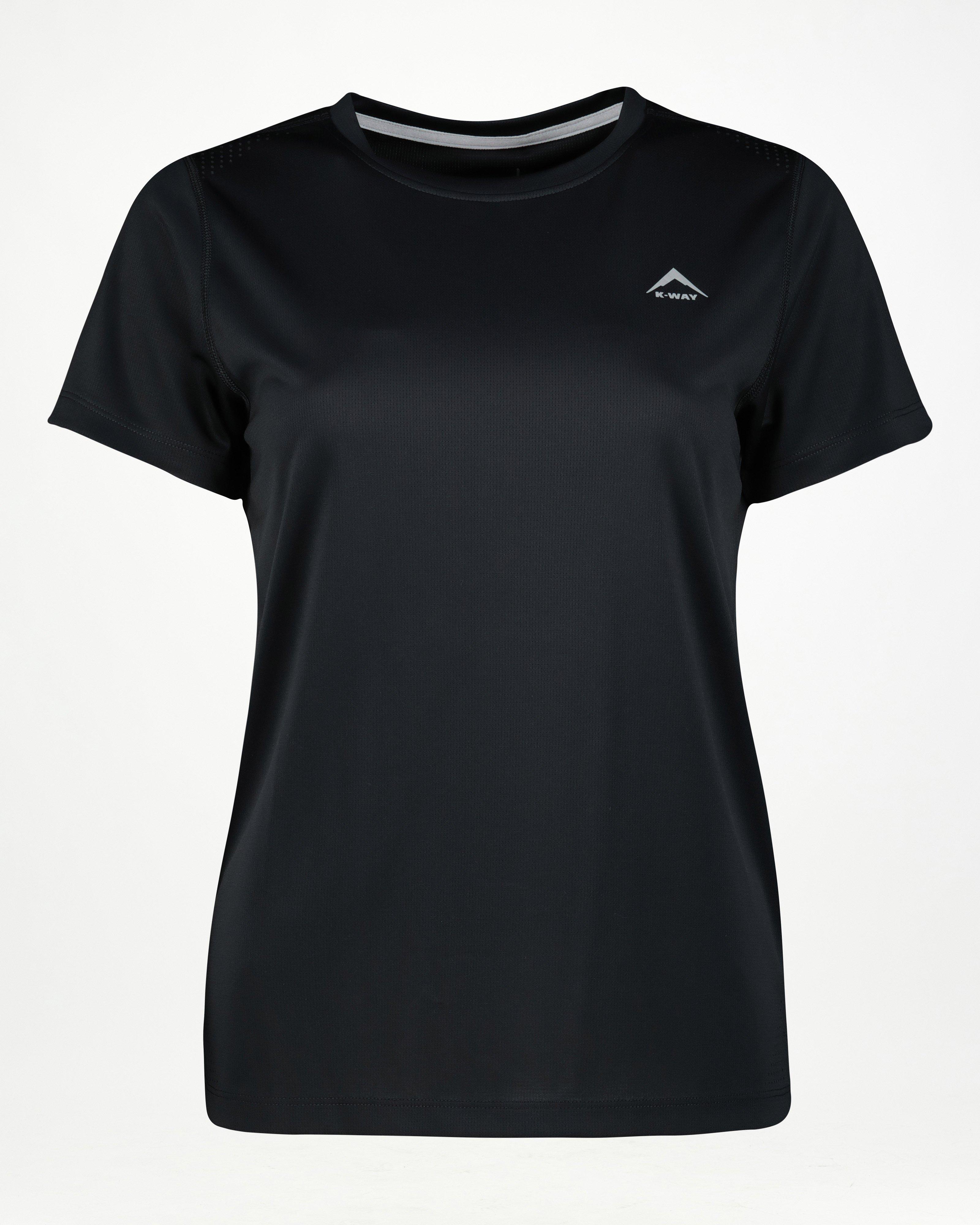 K-Way Women’s Peak Tech Short Sleeve T-shirt -  Black