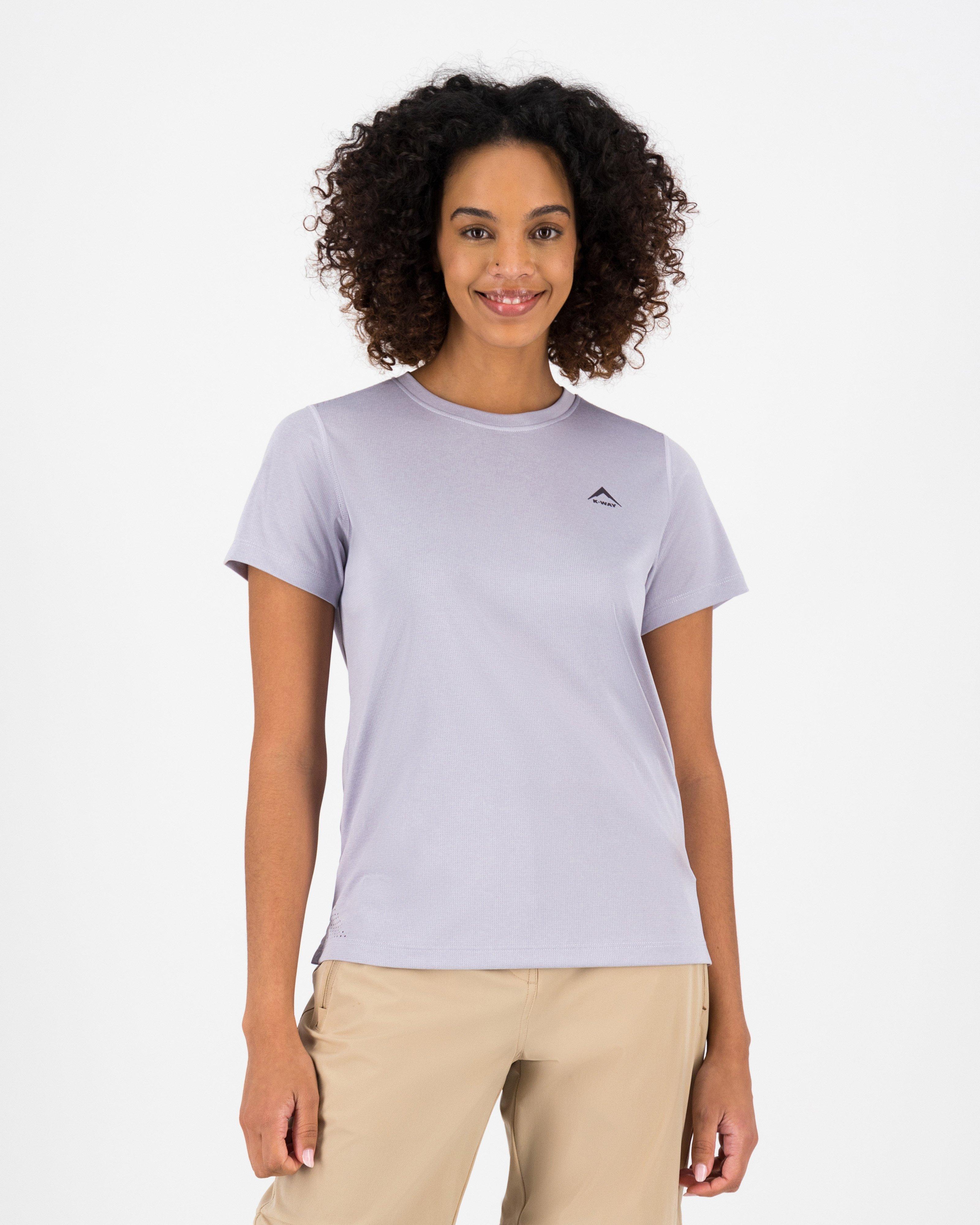 K-Way Women’s Peak Tech Short Sleeve T-shirt -  Light Lilac