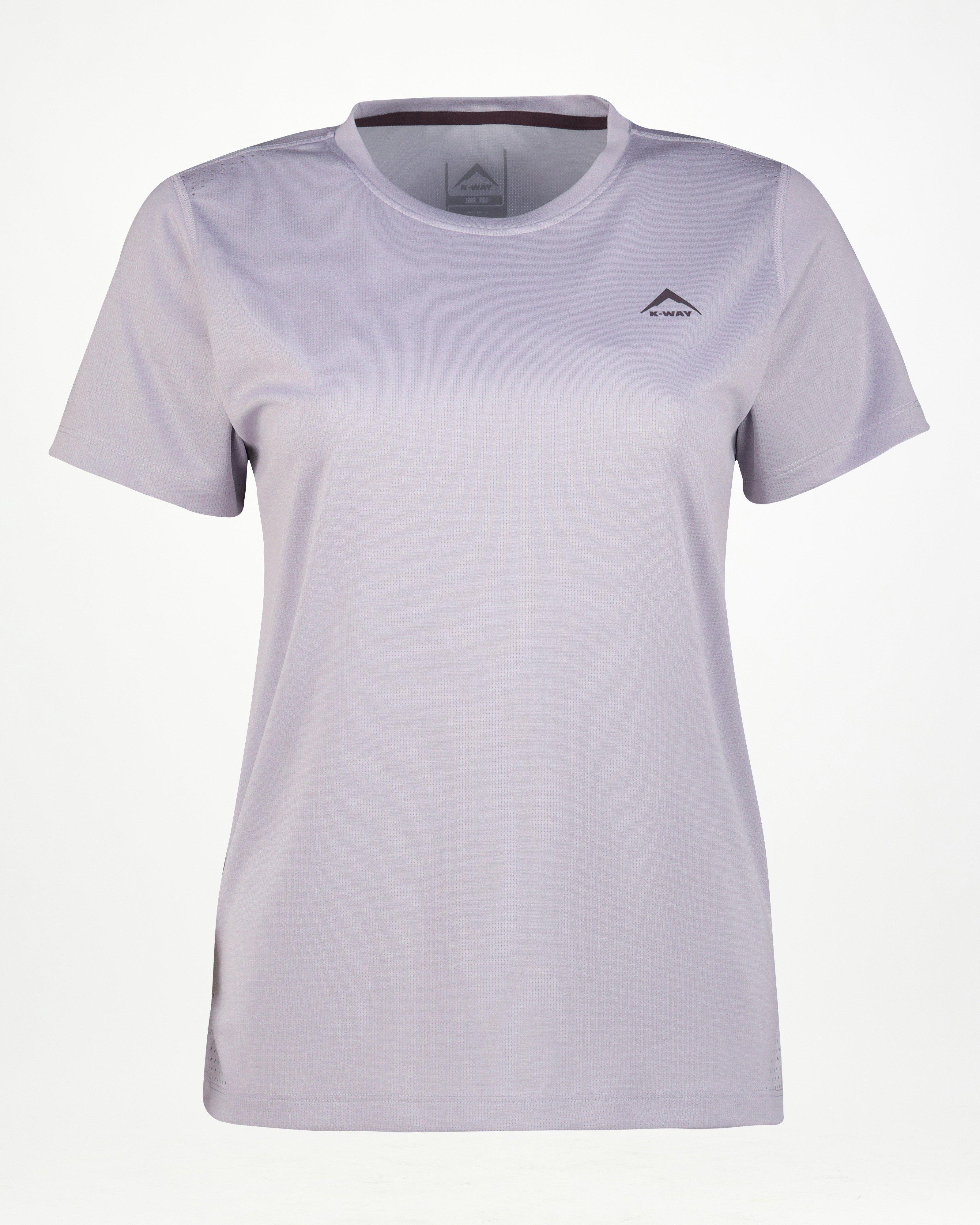 K-Way Women’s Peak Tech Short Sleeve T-shirt -  Light Lilac