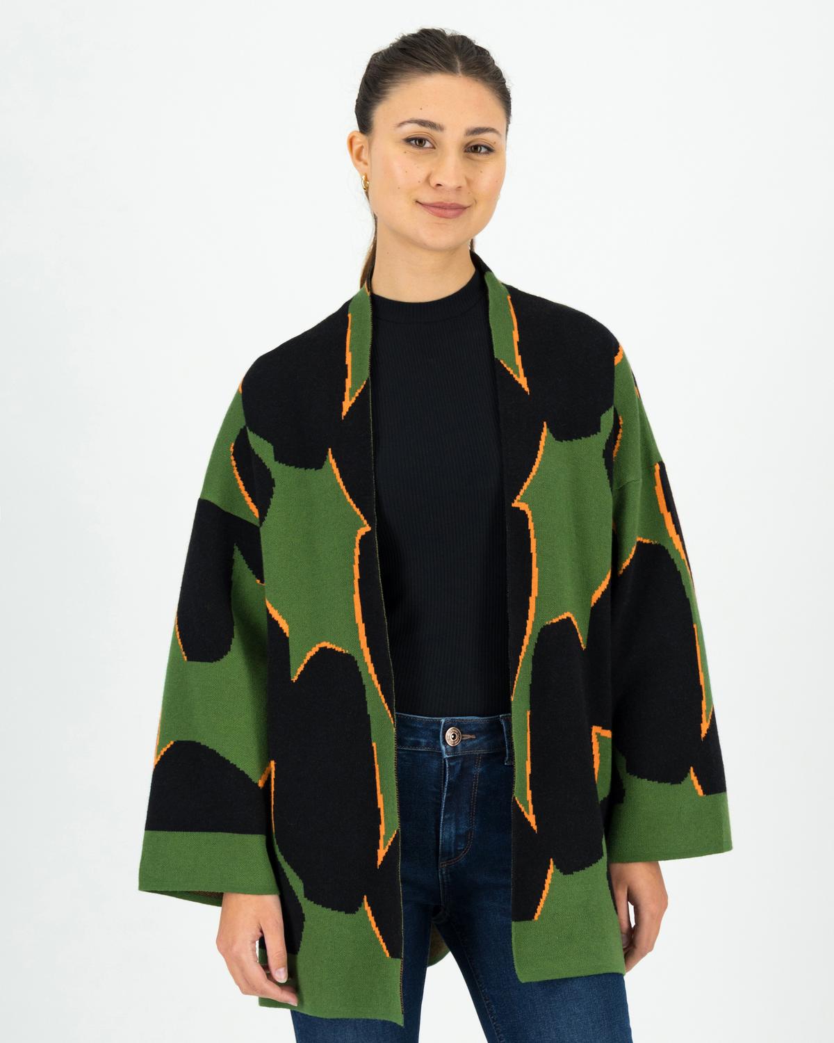 Women’s Anee Geo Kimono  -  Green