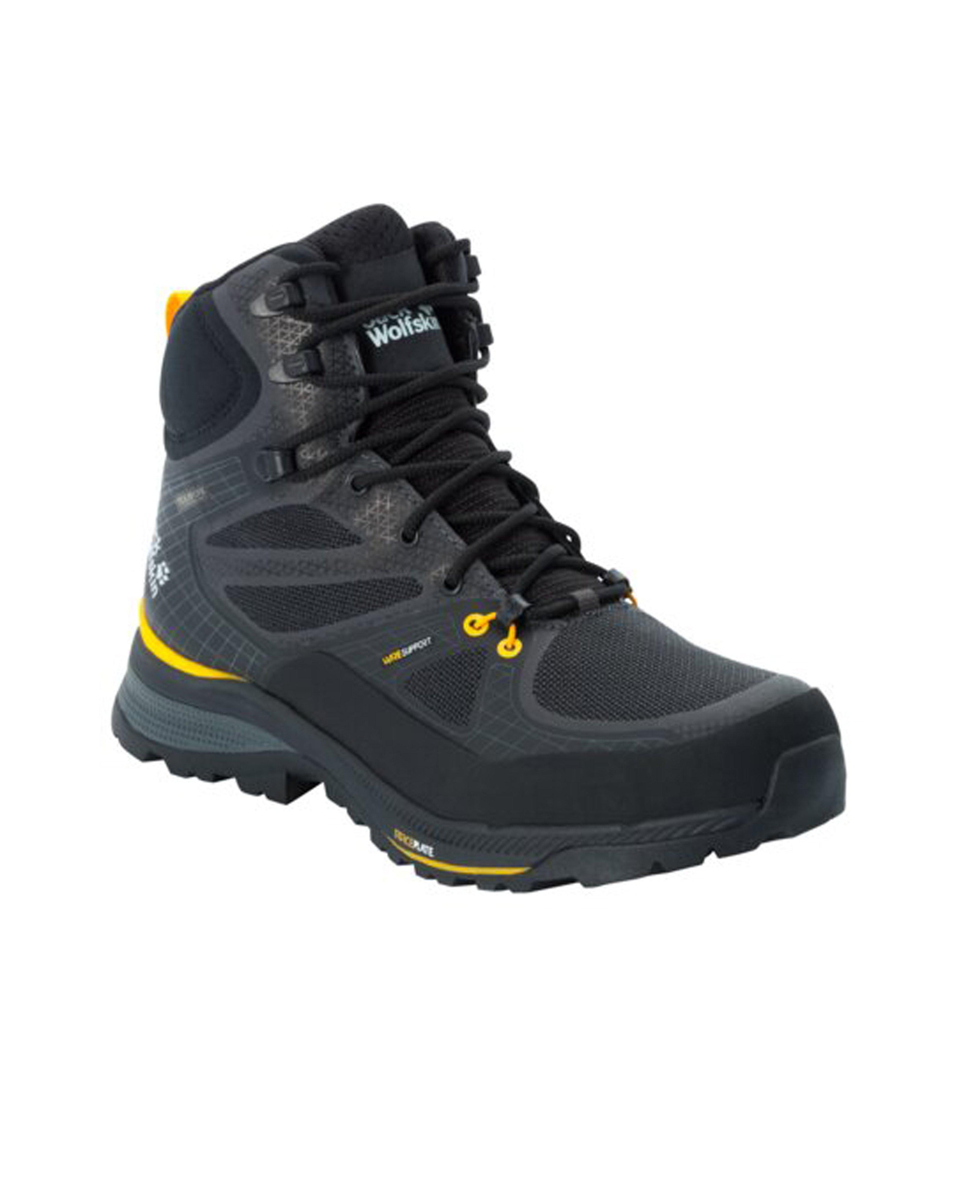 Jack Wolfskin Men's Force Trekker Texapore Mid Hiking Boots  -  Black