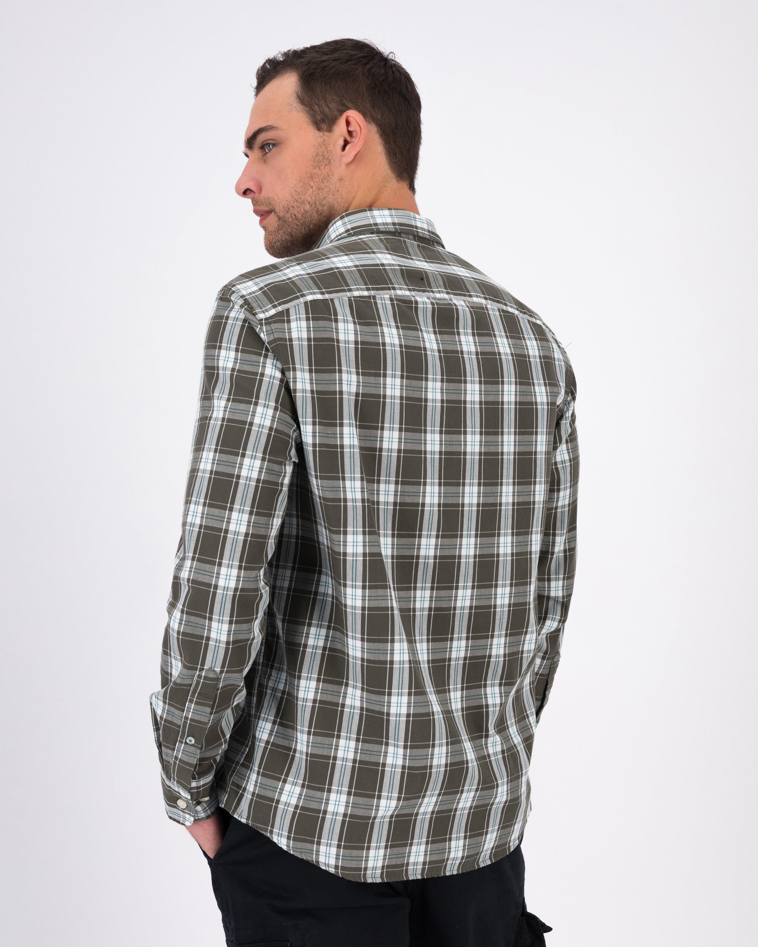 Old Khaki Men’s Zain Check Shirt -  Grey