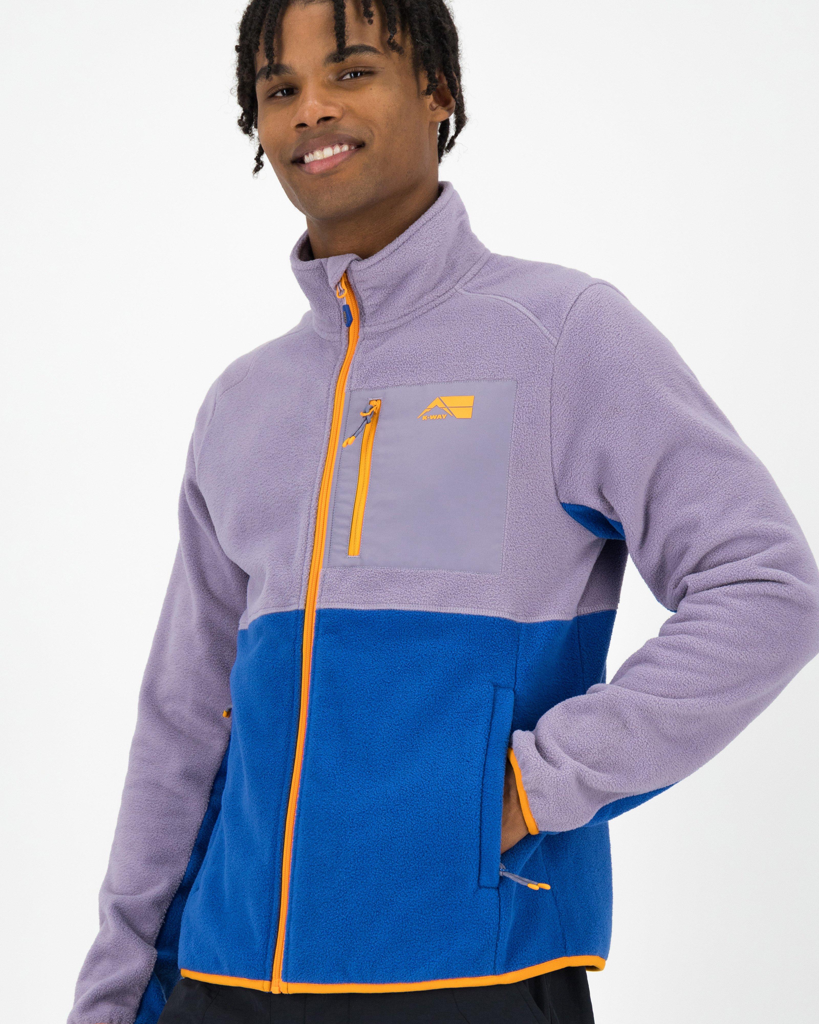 K-Way MMXXI Men’s Zip Through Polar Fleece Top -  Purple