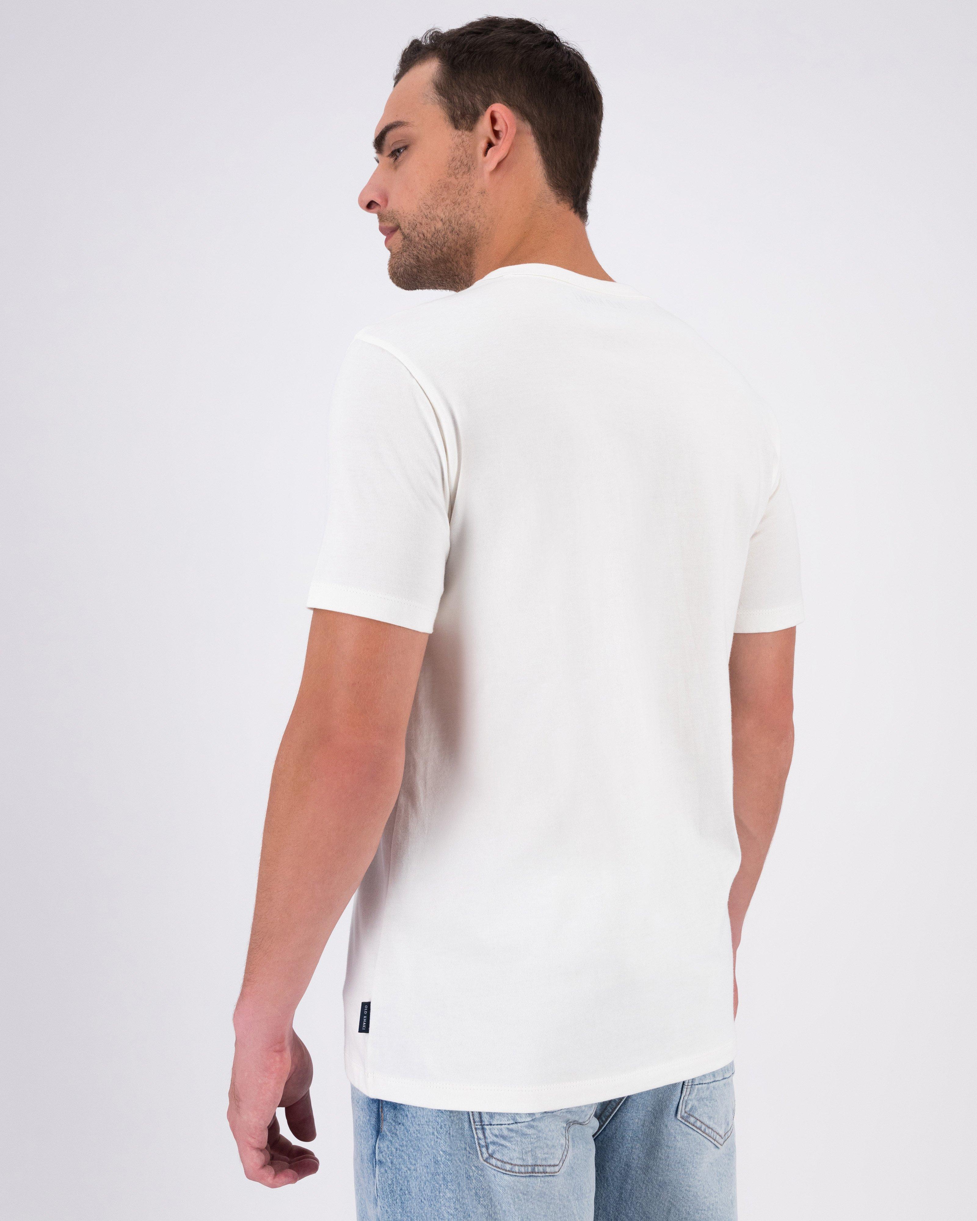 Men’s Tato Applique T-Shirt -  White