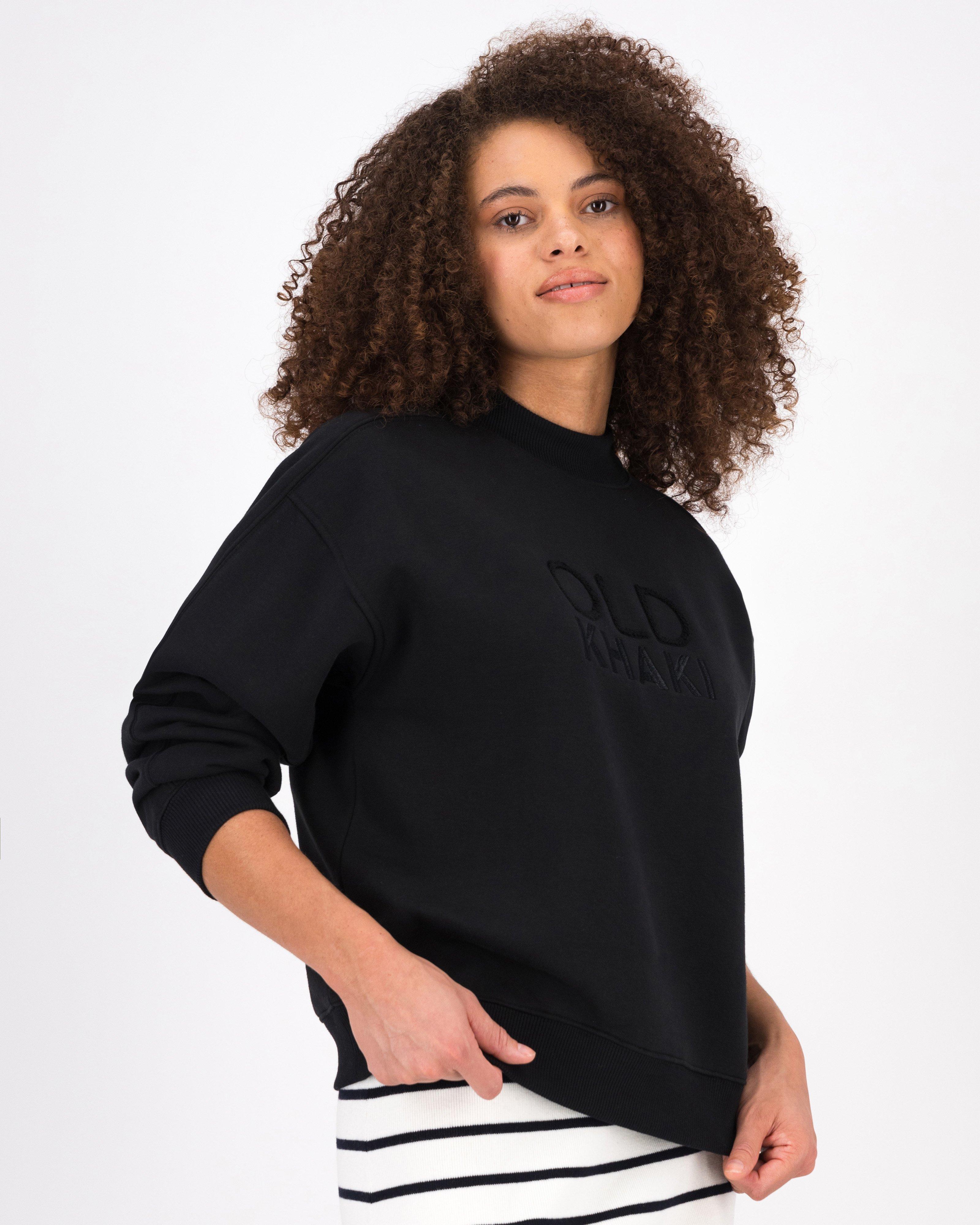 Women’s Lana Applique Sweat -  Black