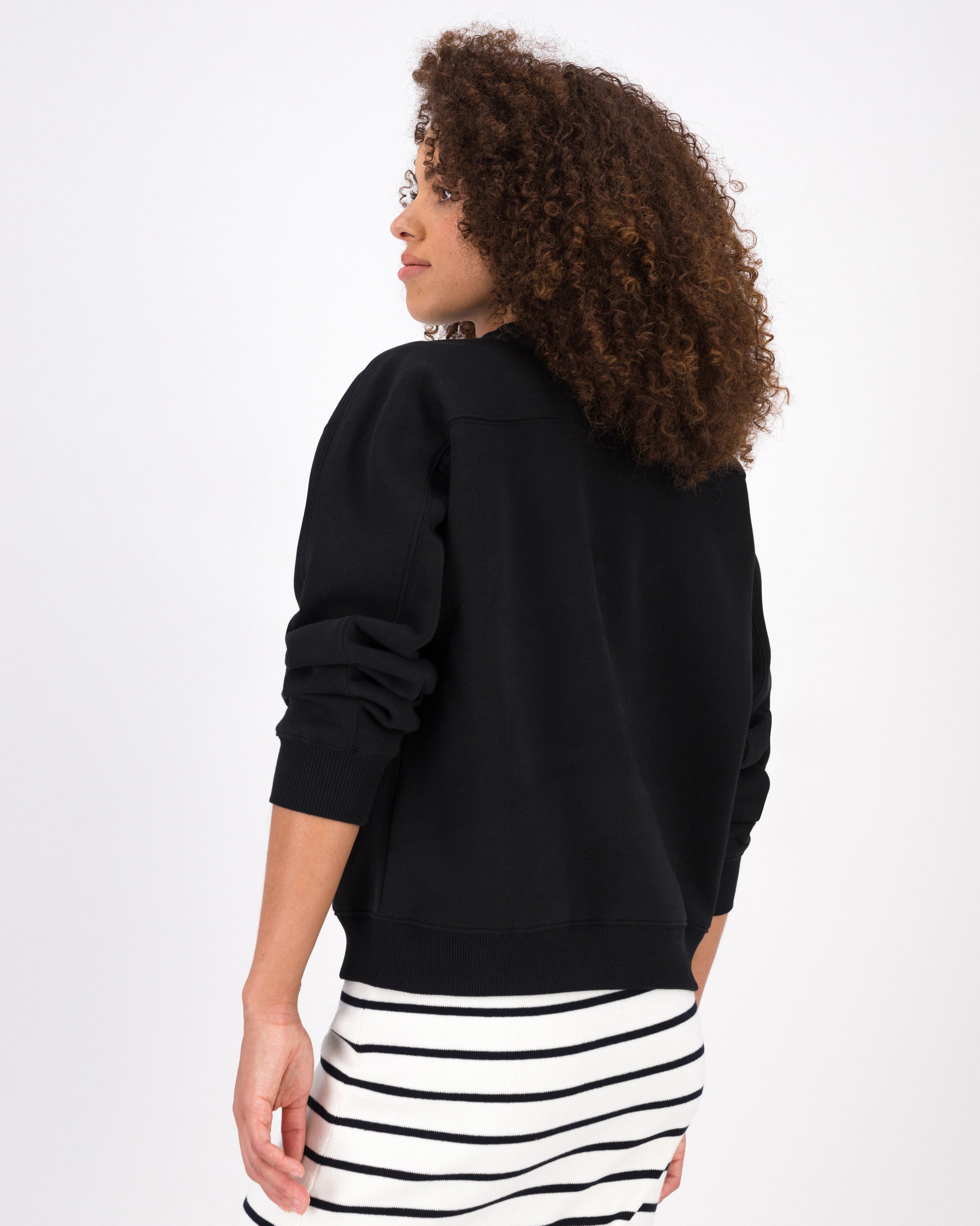 Women’s Lana Applique Sweat -  Black