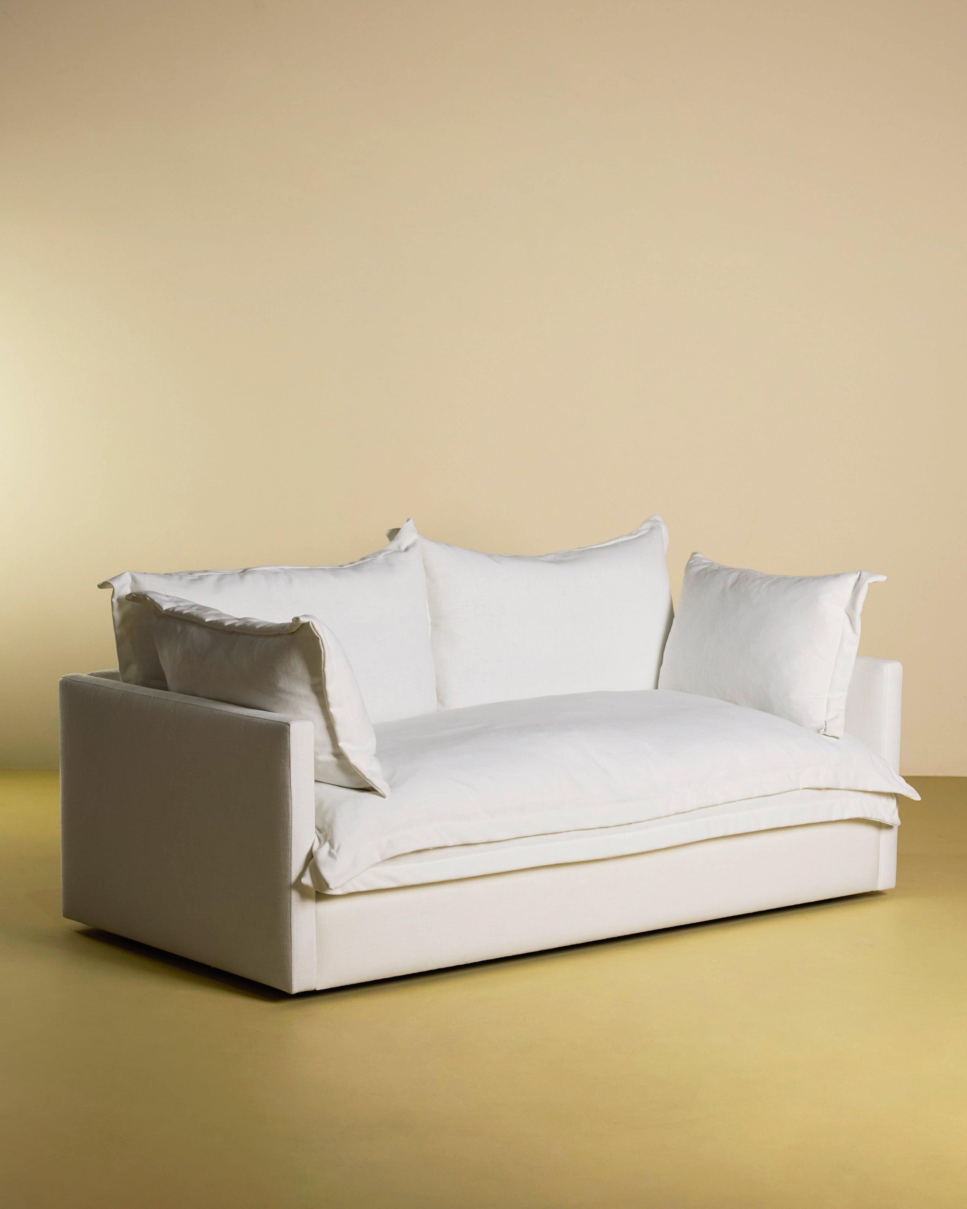 Abina Fabric 2-Seater -  Milk