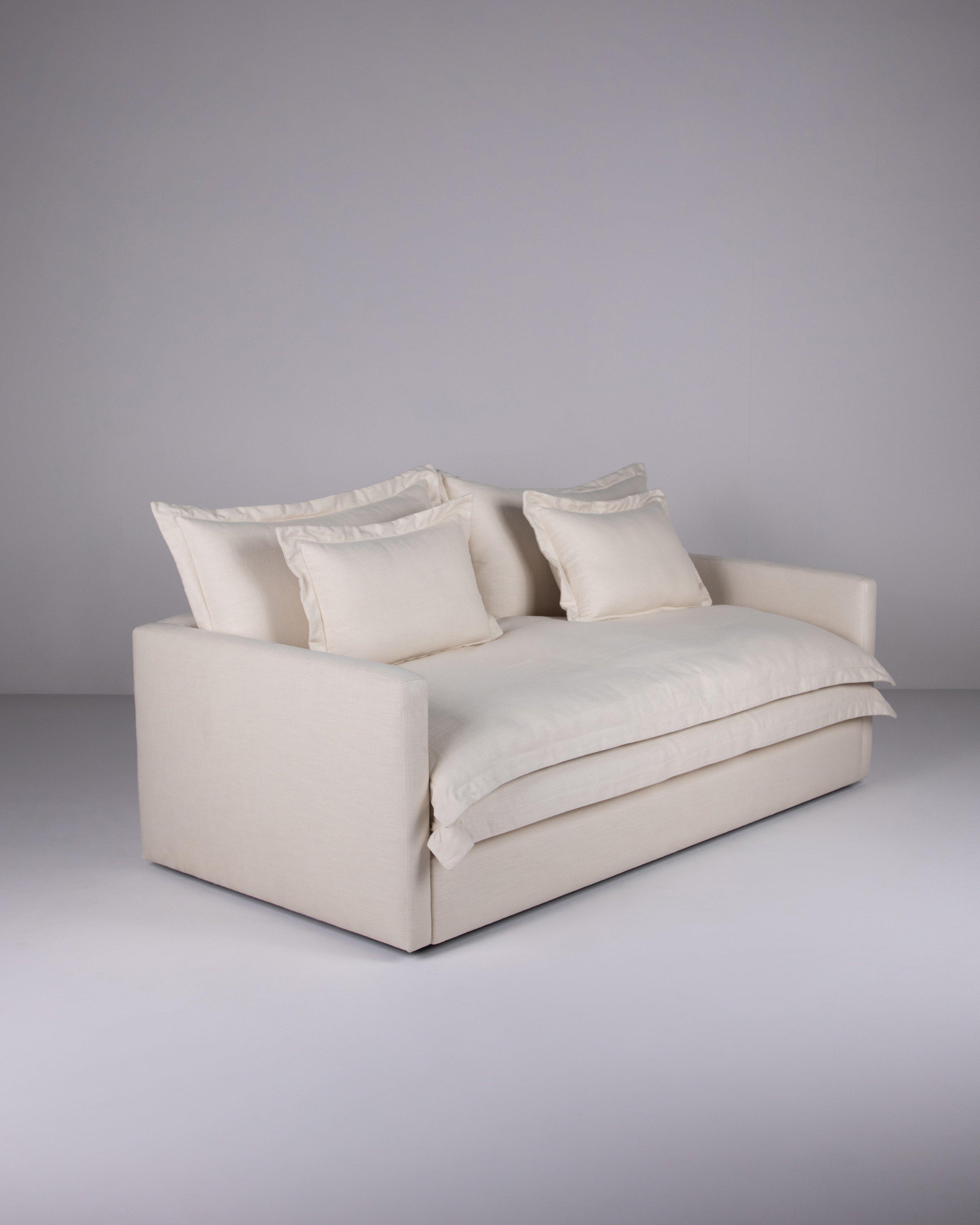 Abina Fabric 2-Seater -  Stone