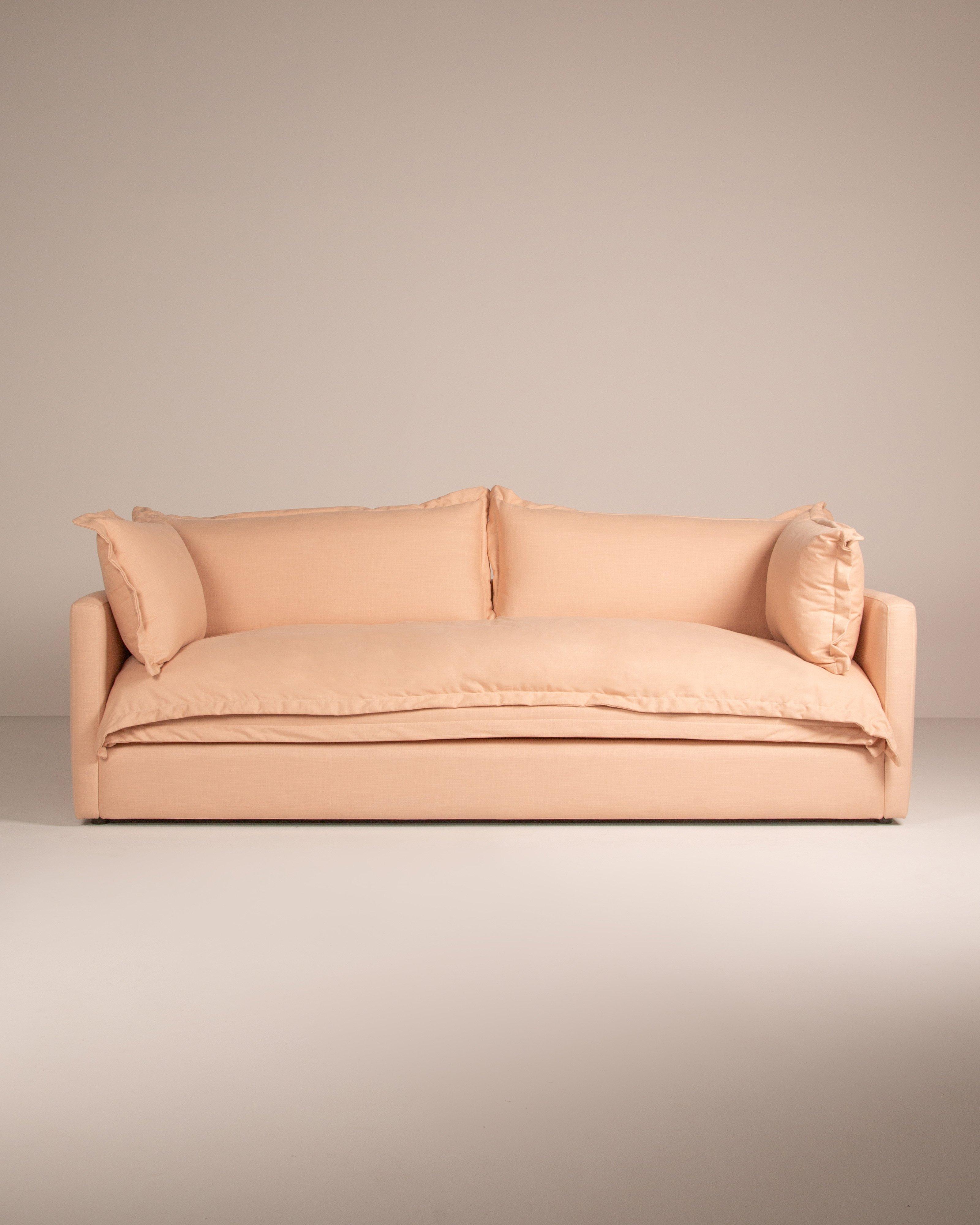 Abina Fabric 3 Seater -  Pink