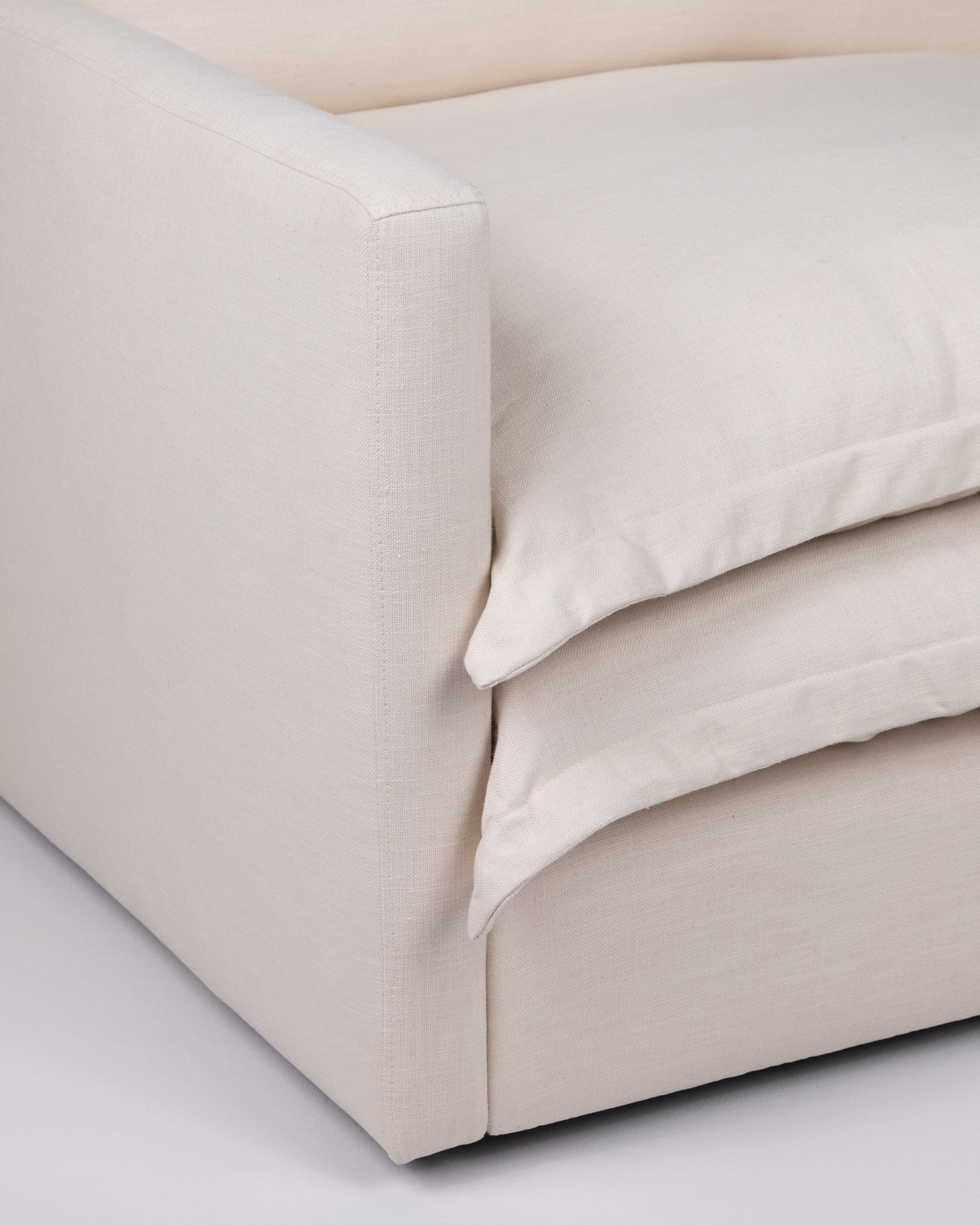 Abina Fabric Single Seater -  Stone