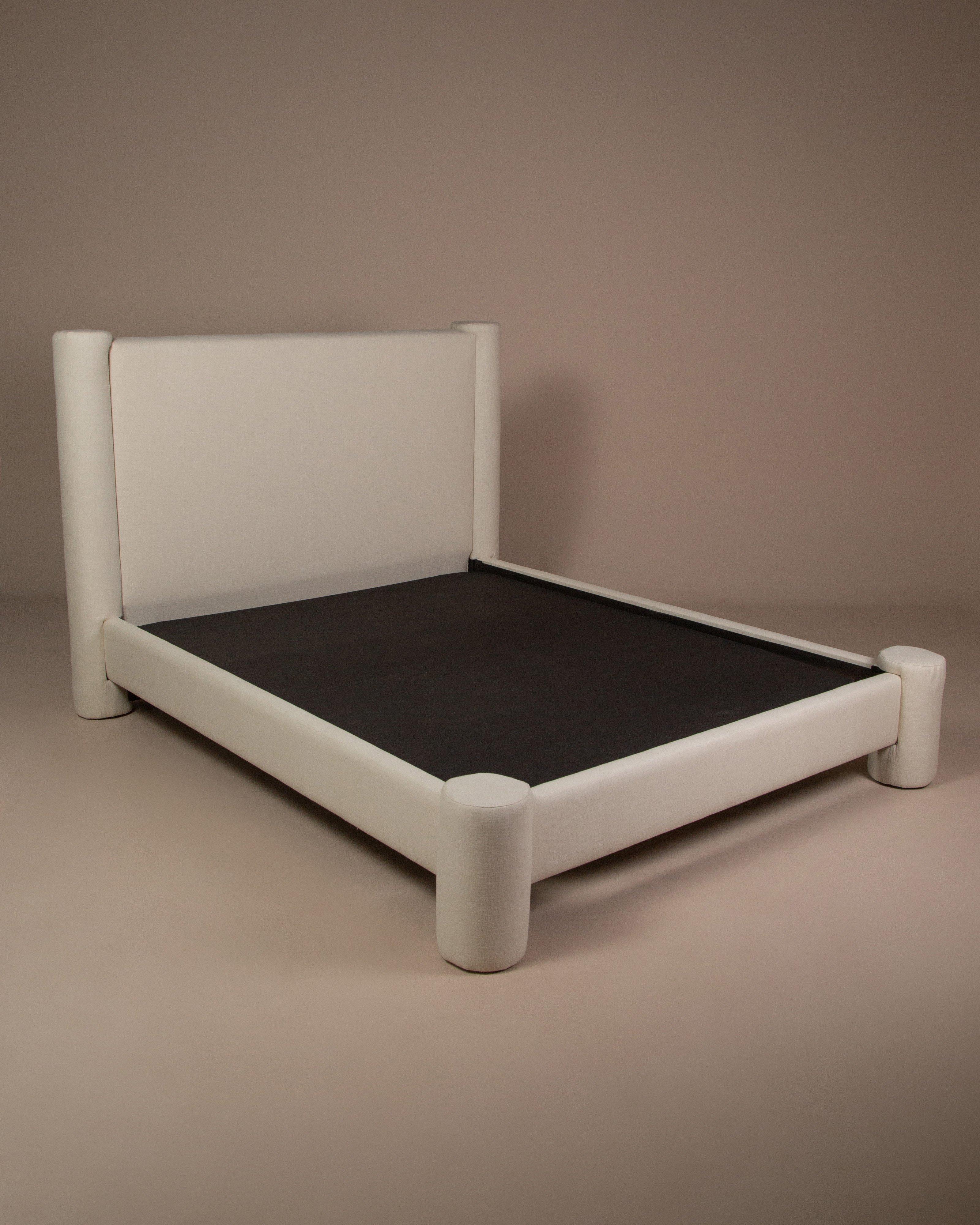 Mylah Fabric Bed King -  Stone