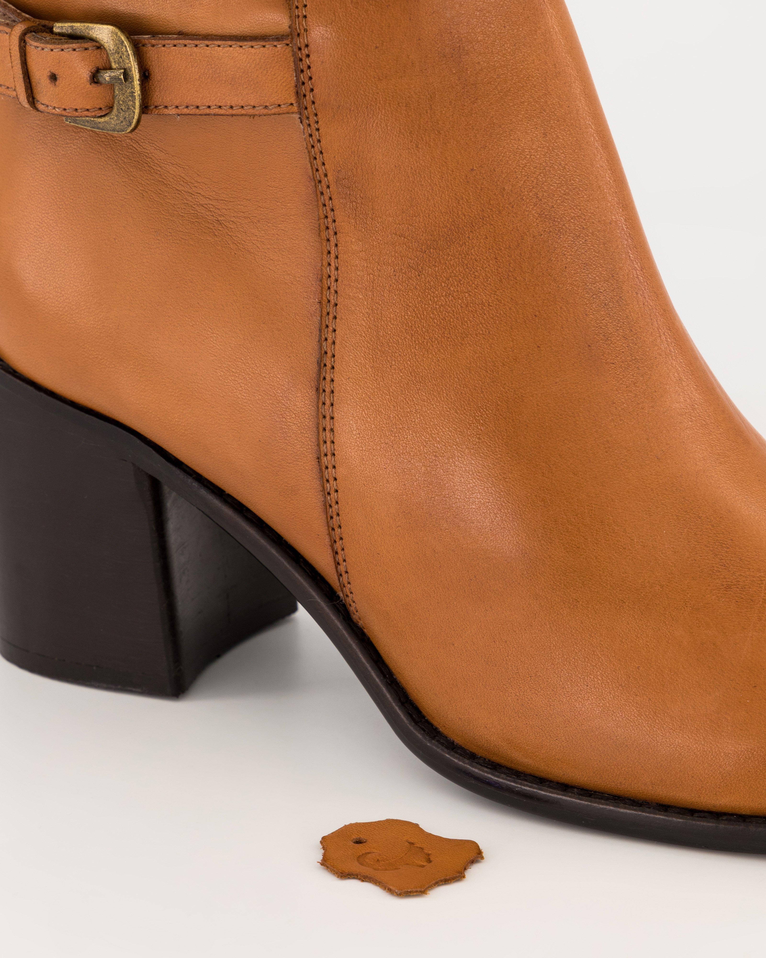 Women’s Dalilah Tall Leather Boot -  Tan