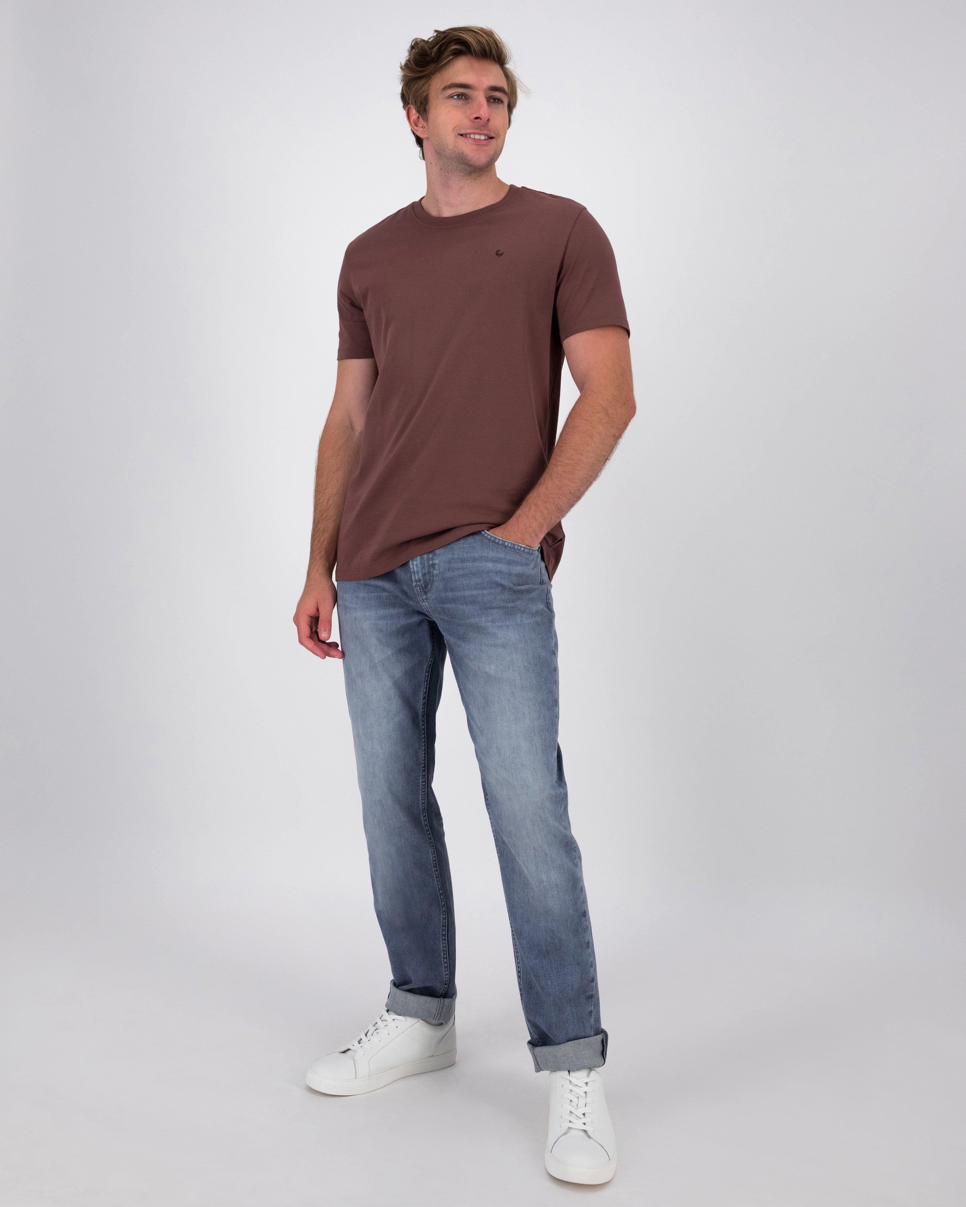 Men’s Nick Standard Fit T-Shirt -  Burgundy