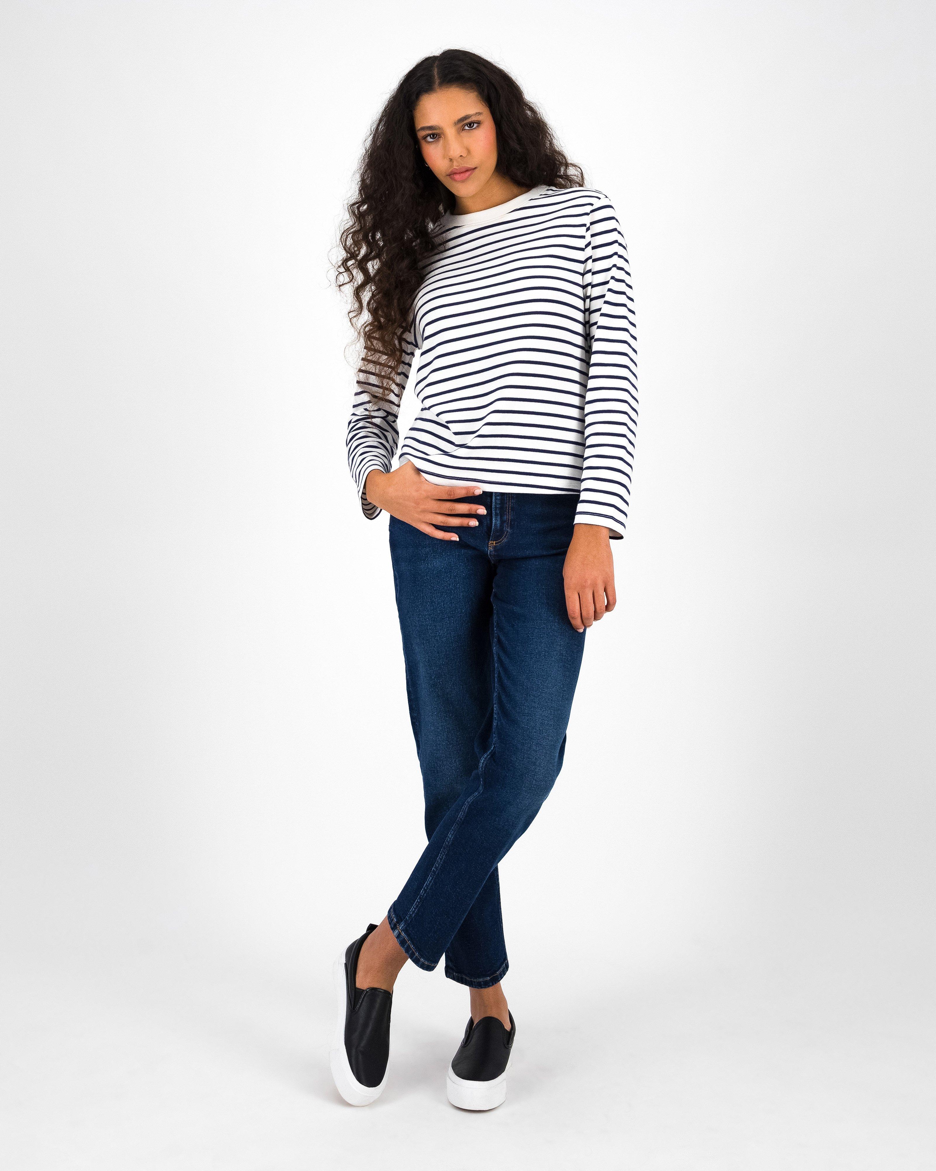 Women’s Zandi Long Sleeve Knit Top -  Navy