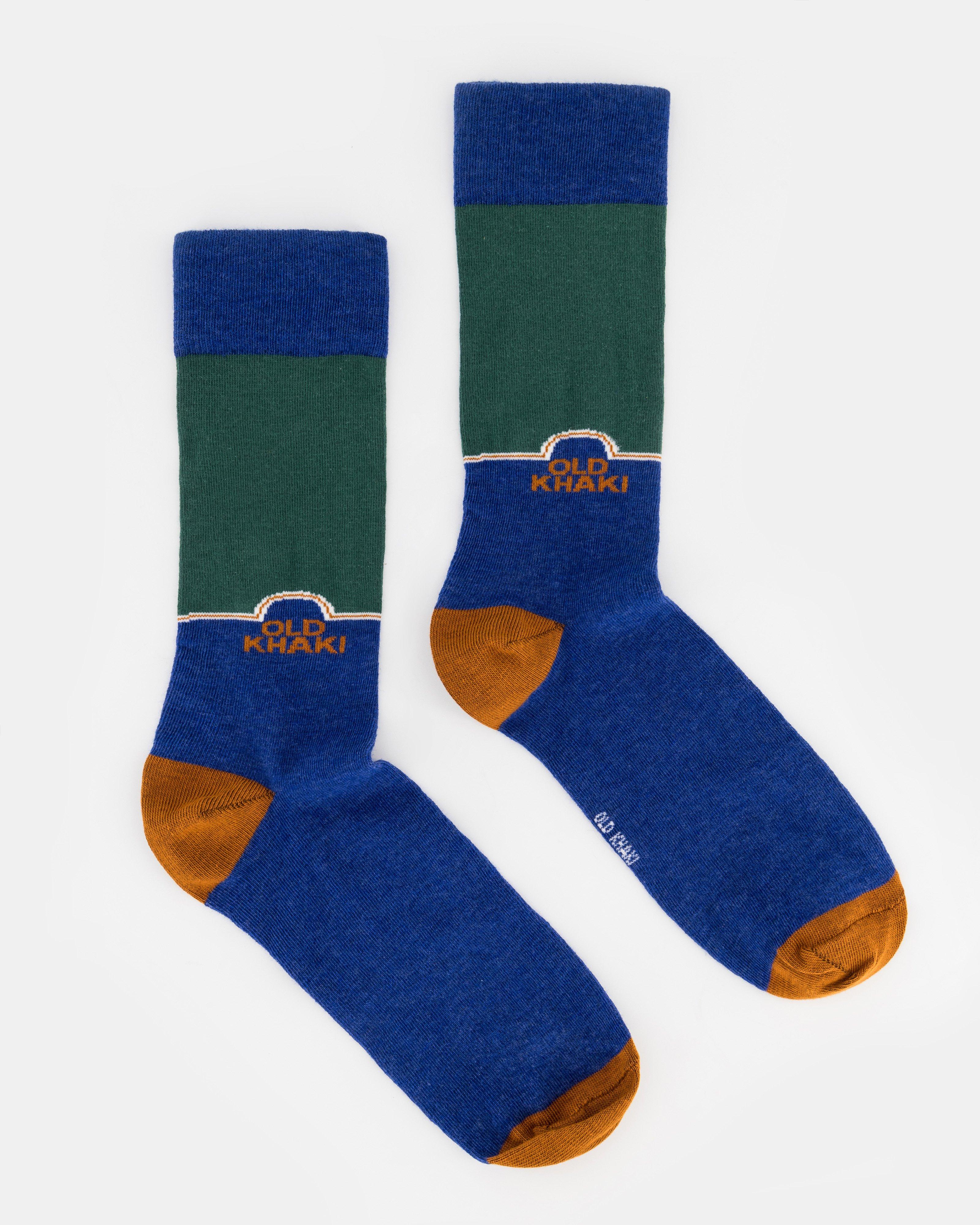Men’s Mikro Mountain Retro Socks -  Blue